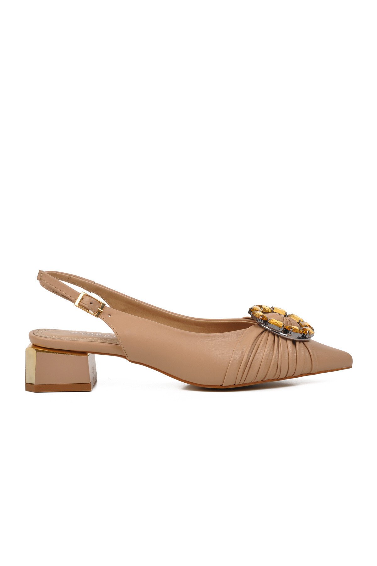 Ayakmod Bej Kadın Abiye Ayakkabı