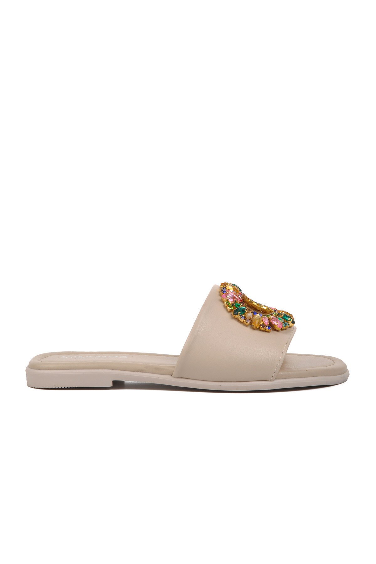 Ayakmod Bej Kadın Terlik