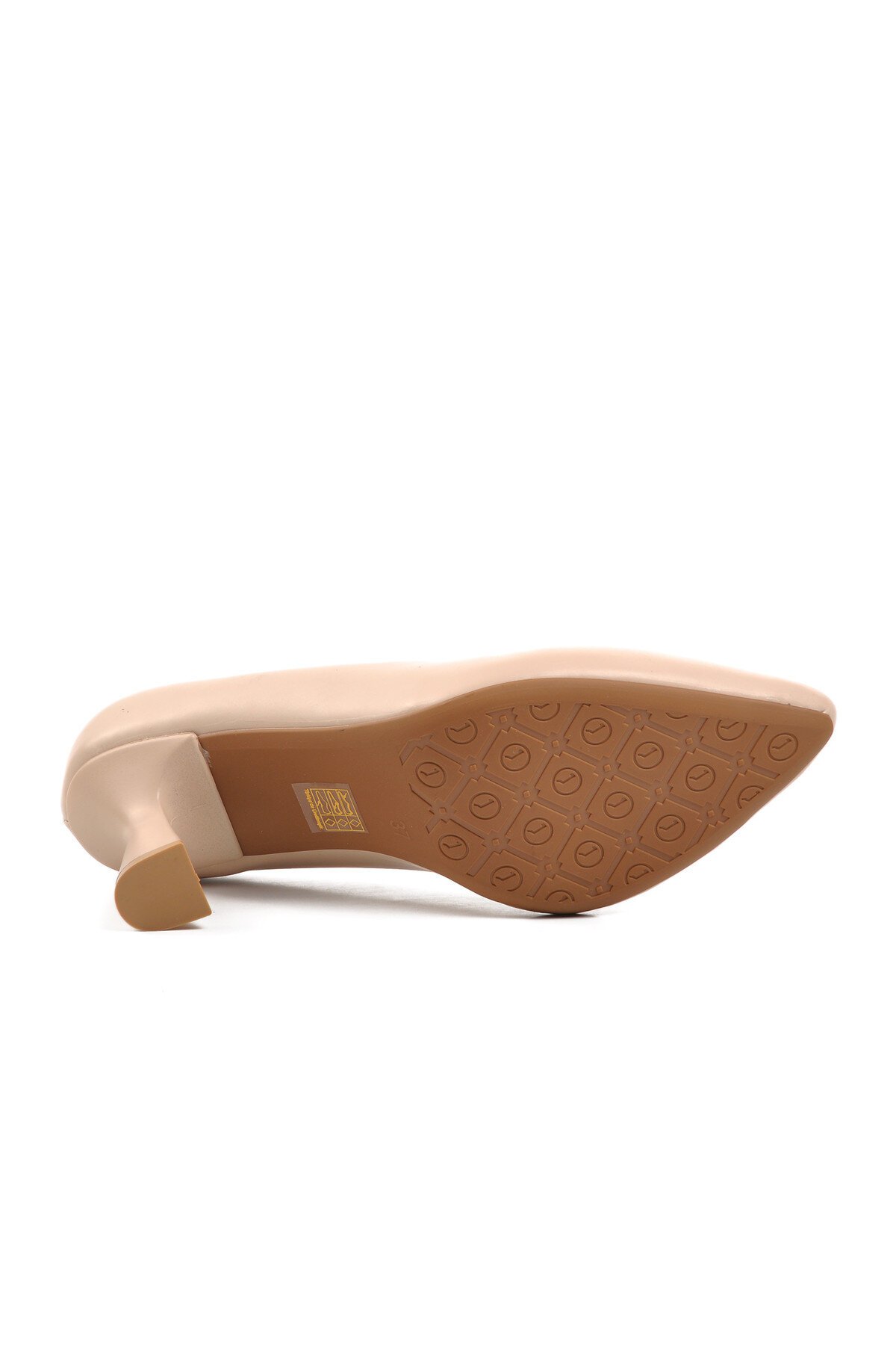 Ayakmod Bej Kadın Topuklu Ayakkabı