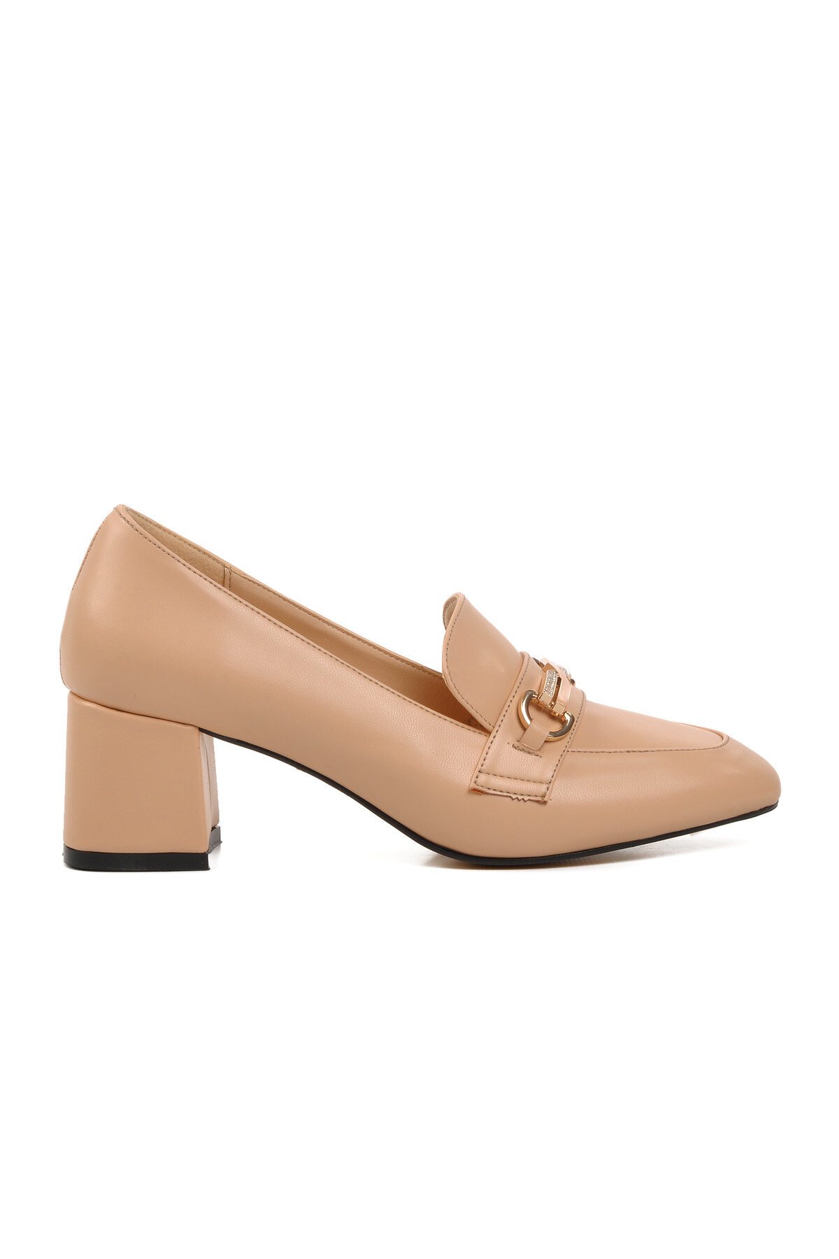Ayakmod Bej Kadın Topuklu Ayakkabı