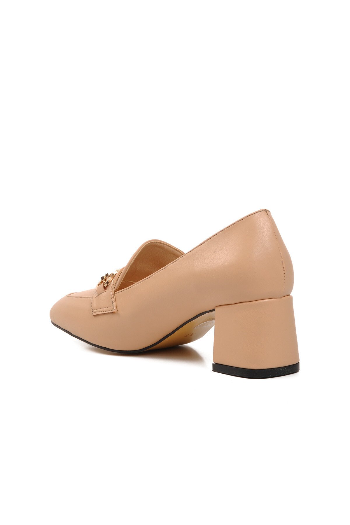 Ayakmod Bej Kadın Topuklu Ayakkabı