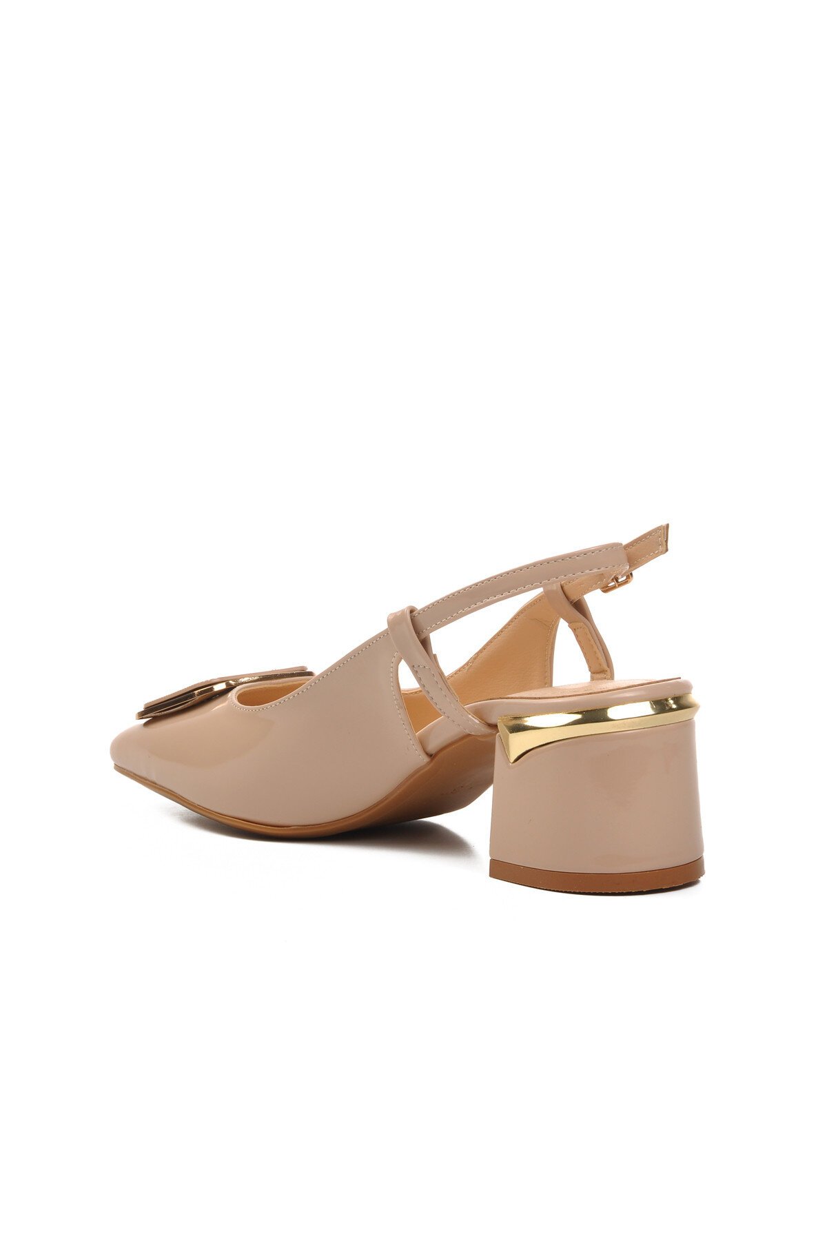 Ayakmod Bej Kadın Topuklu Ayakkabı