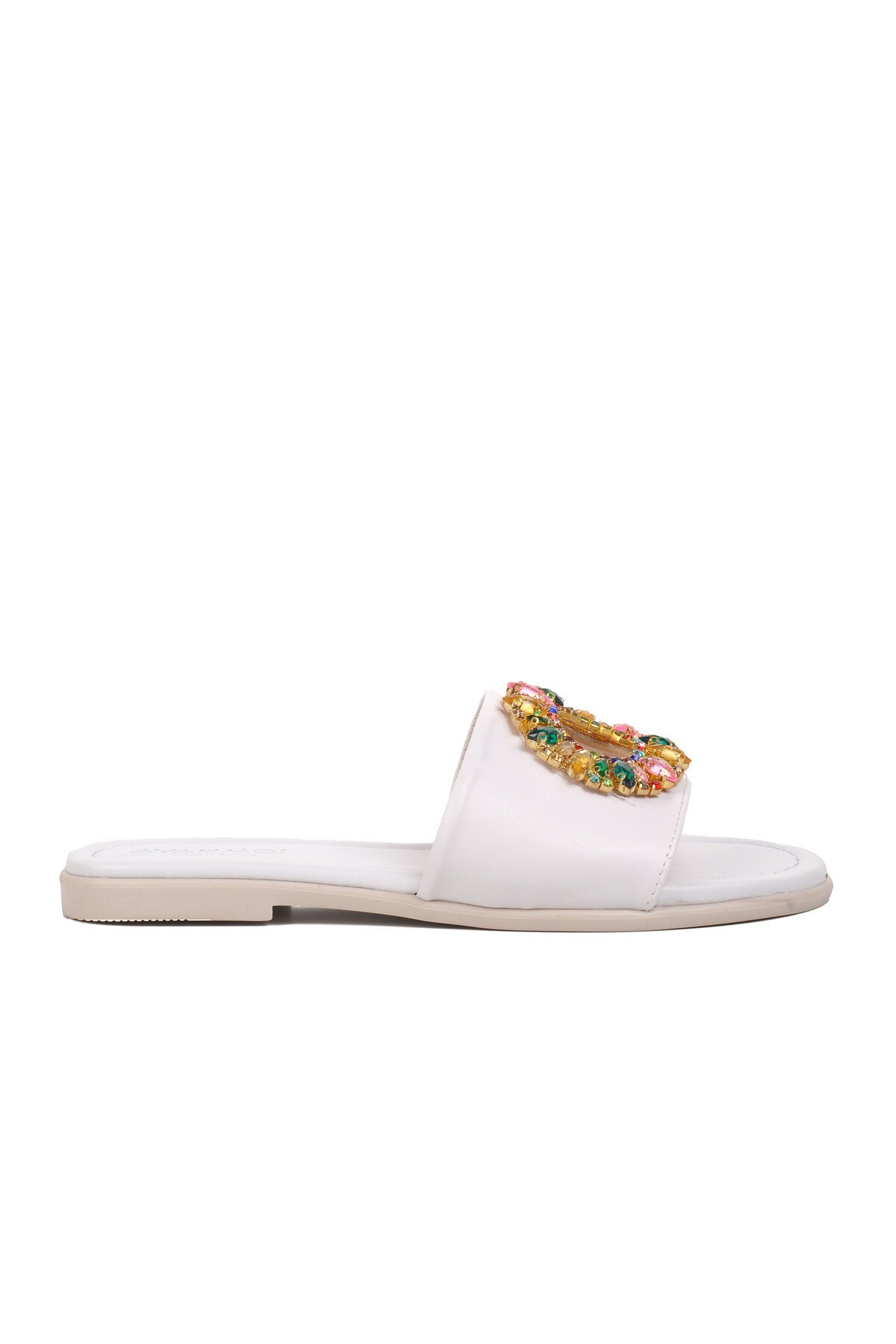 Ayakmod Beyaz Kadın Terlik