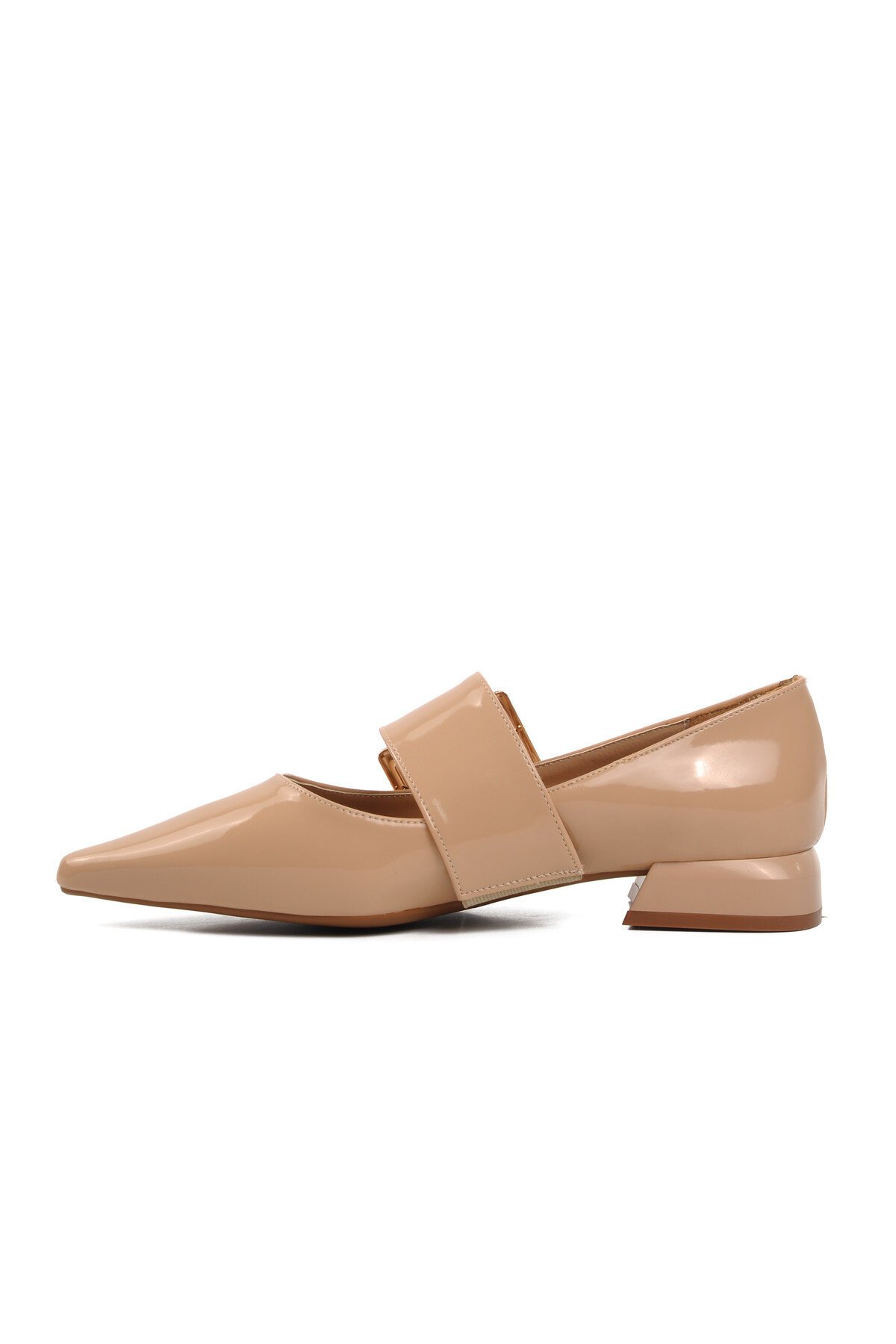 Ayakmod Nude Rugan Kadın Abiye Ayakkabı