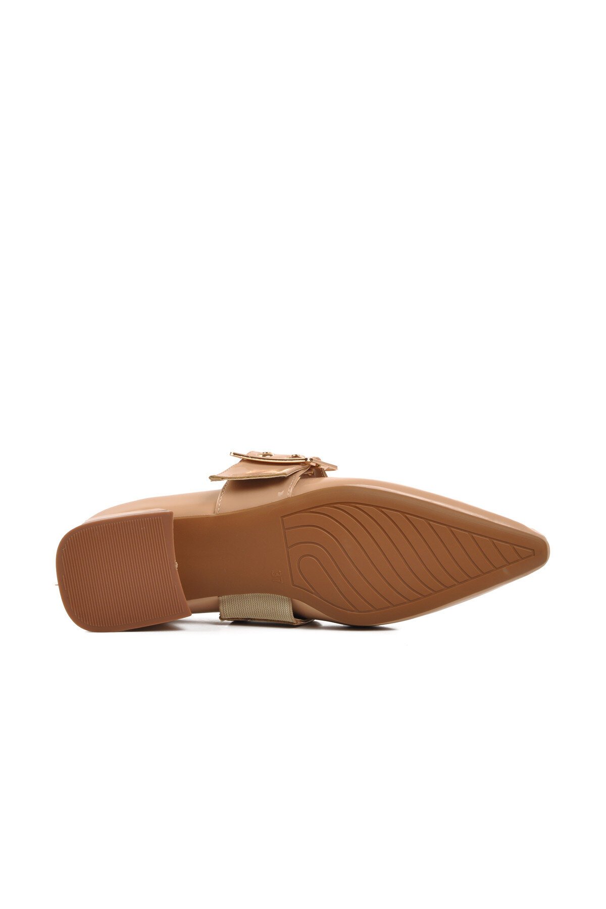 Ayakmod Nude Rugan Kadın Abiye Ayakkabı