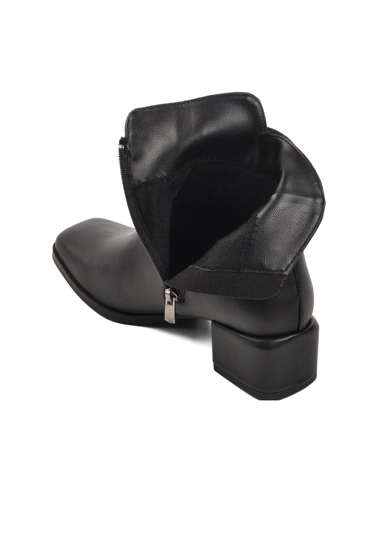 Ayakmod Siyah Cilt Kadın Bot