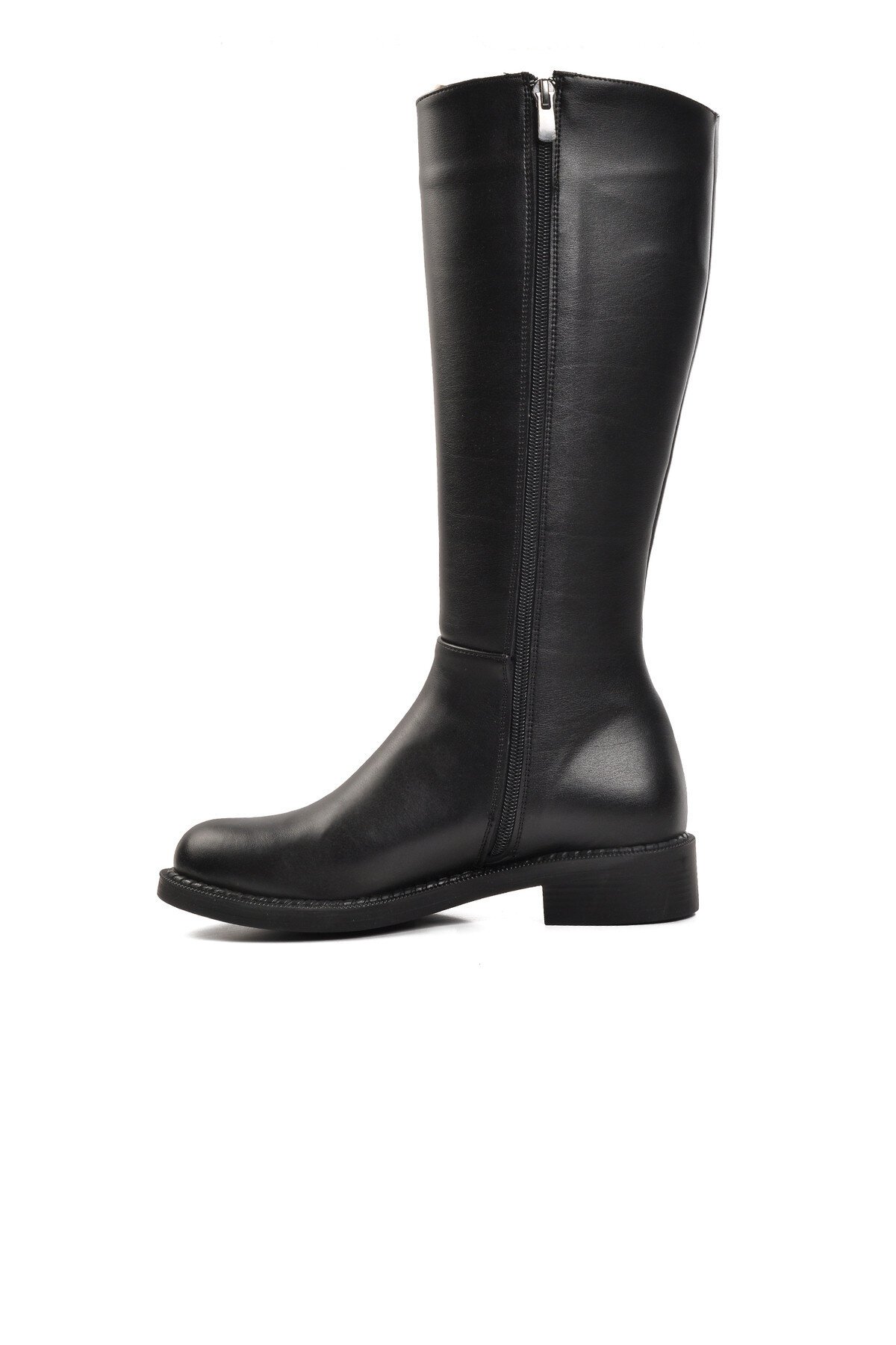 Ayakmod Siyah Cilt Kadın Çizme