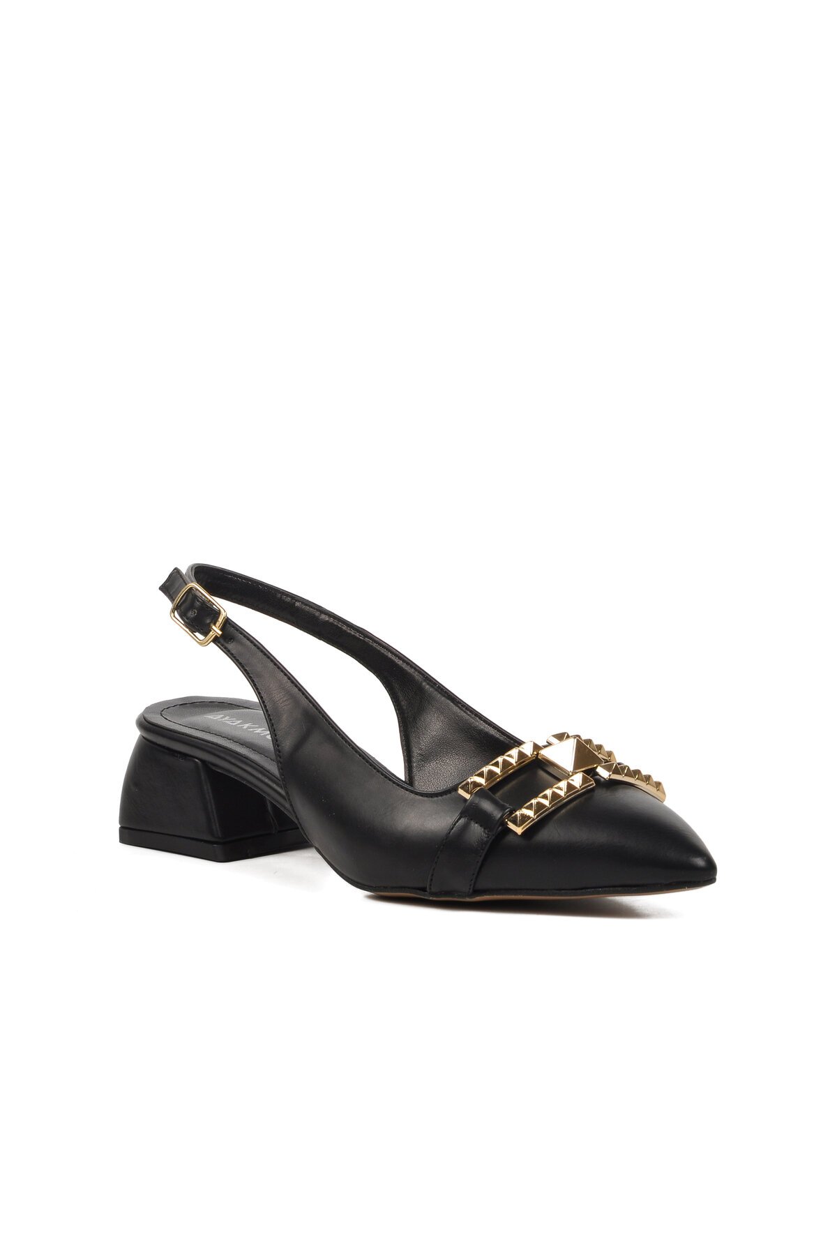 Ayakmod Siyah Kadın Topuklu Ayakkabı