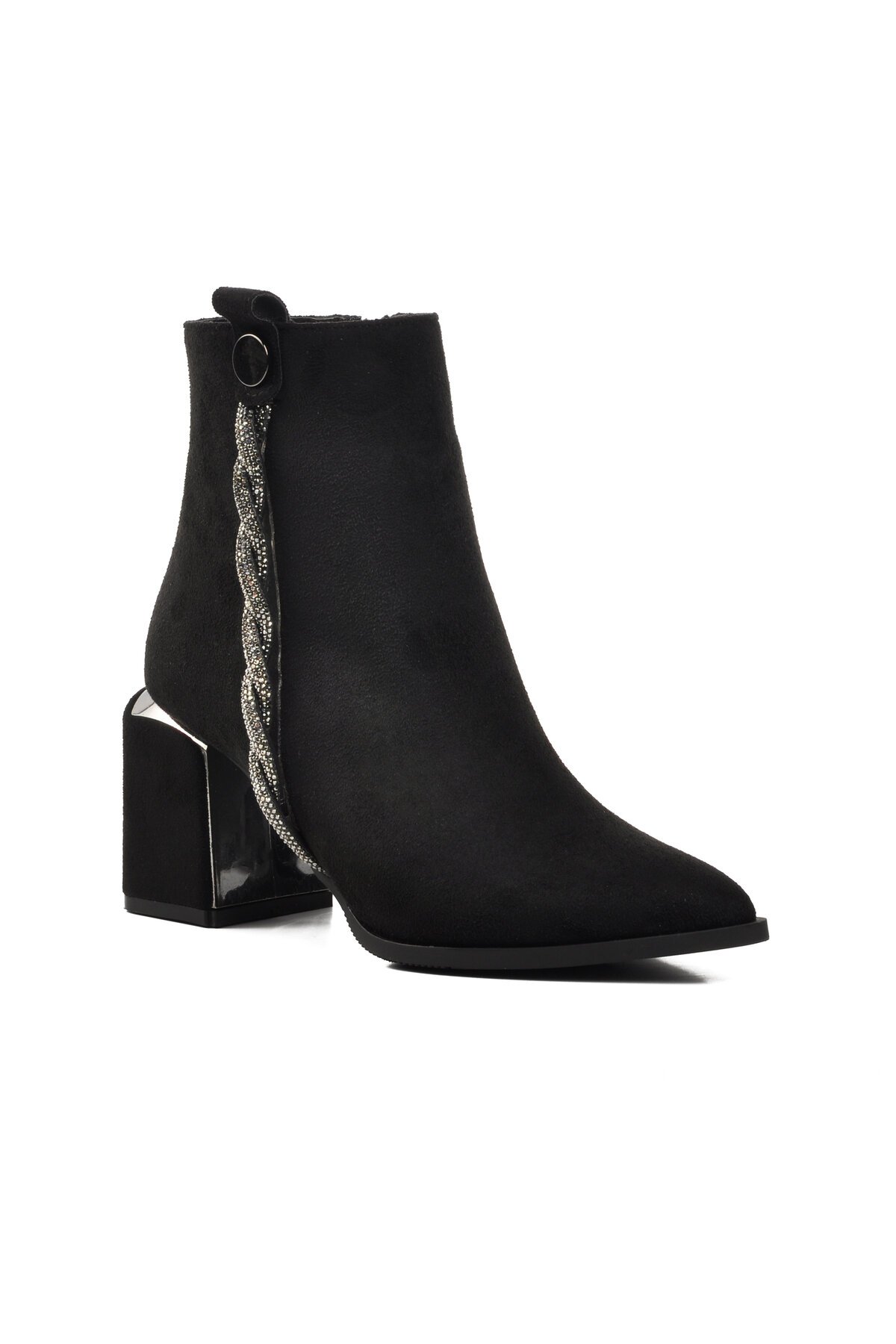 Ayakmod Siyah Süet Kadın Bot