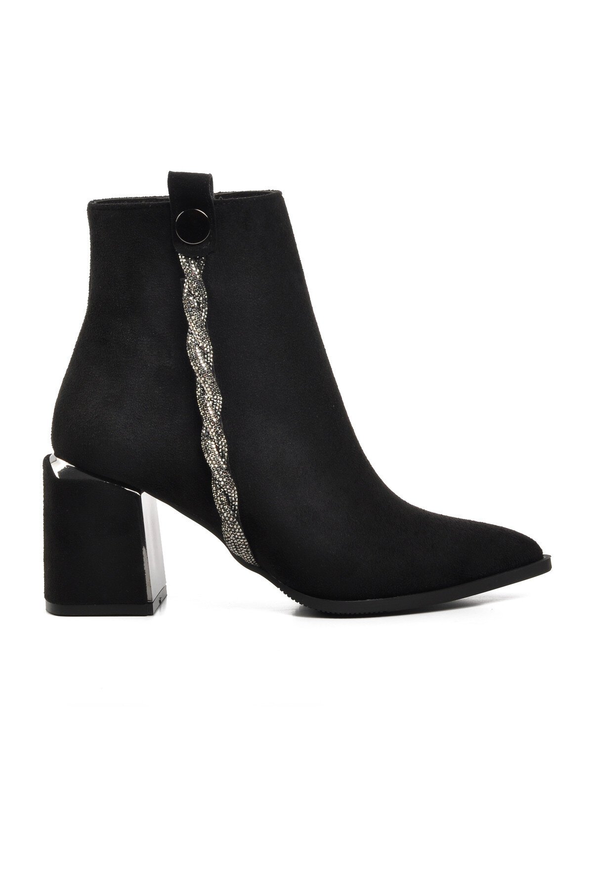Ayakmod Siyah Süet Kadın Bot