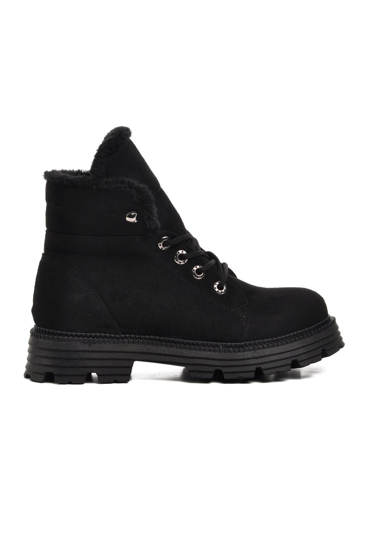 Ayakmod Siyah Süet Kadın Bot