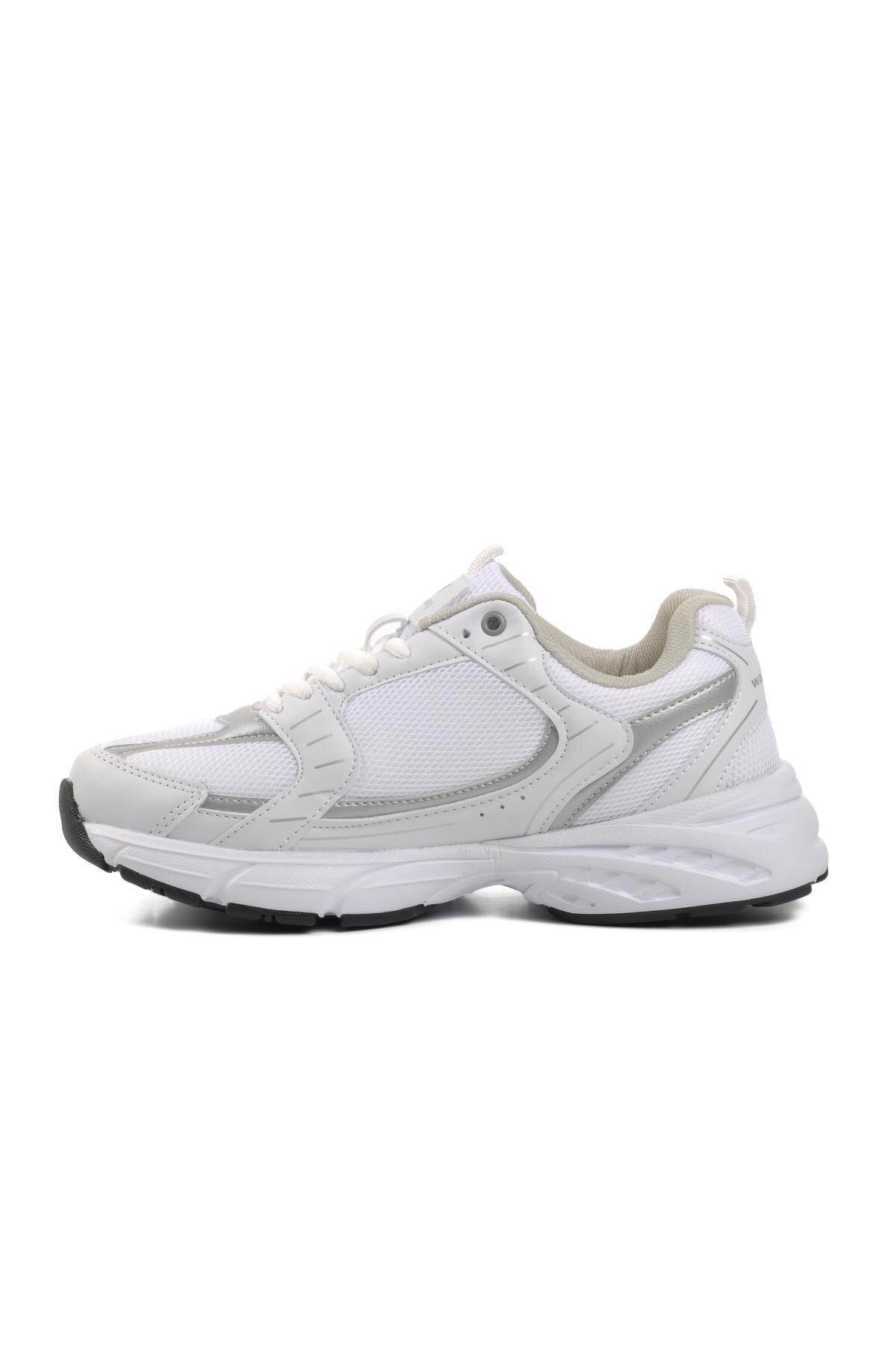 Beyaz-Gümüş Unisex Spor Ayakkabı