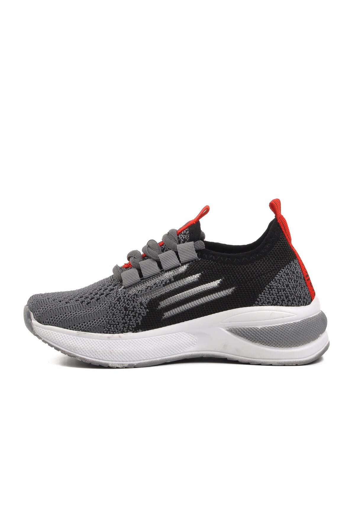 Walkway Füme-Siyah-Kırmızı Çocuk Spor Ayakkabı