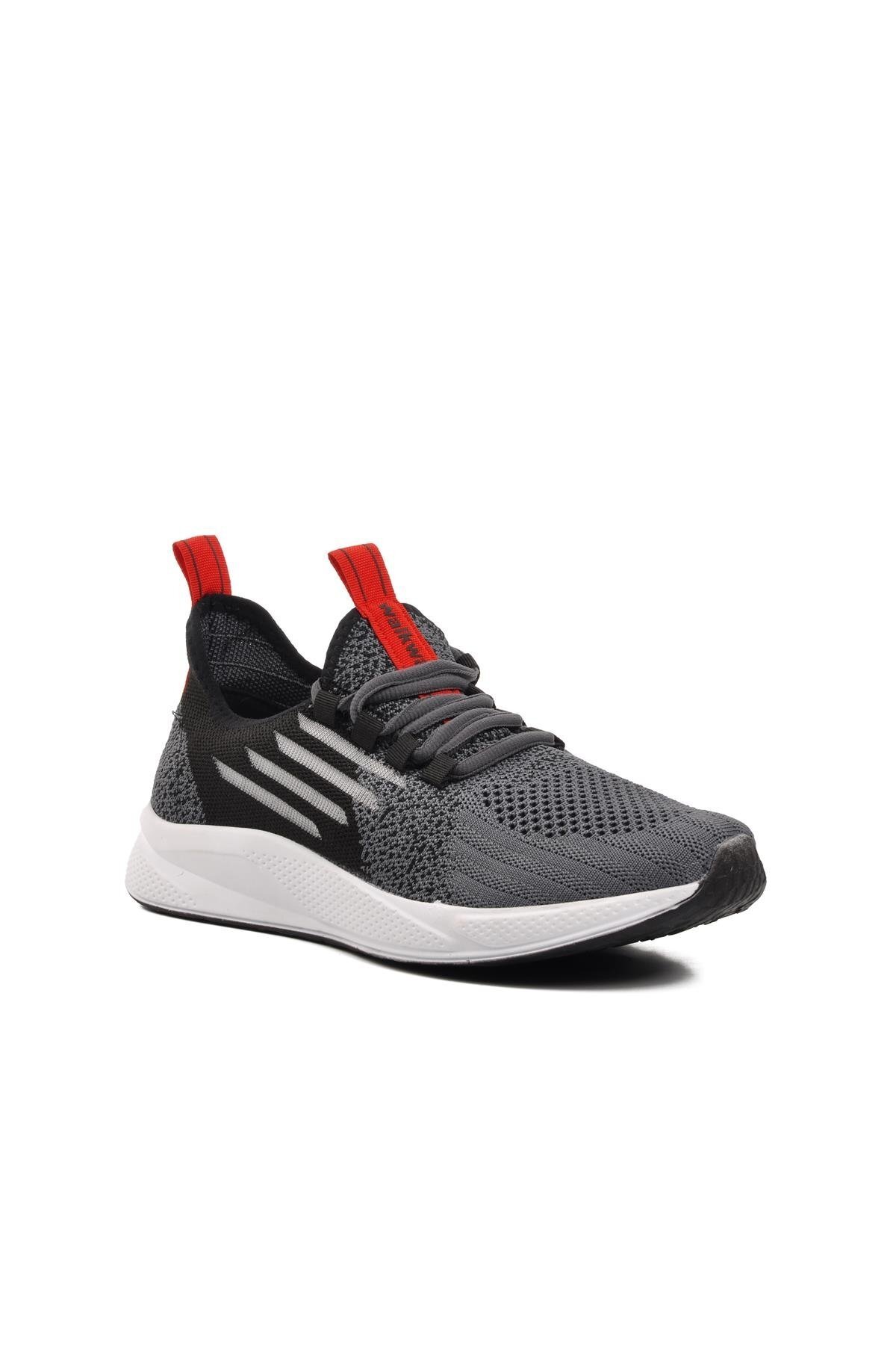 Walkway Füme-Siyah-Kırmızı Unisex Spor Ayakkabı