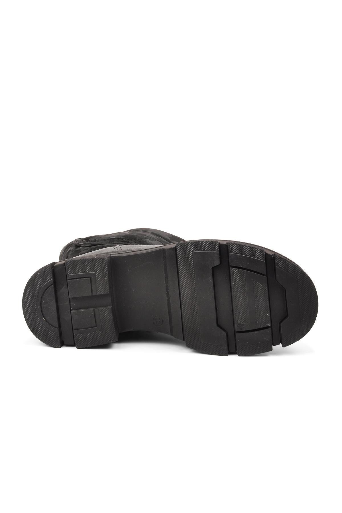 Walkway Siyah Çocuk Kar Botu