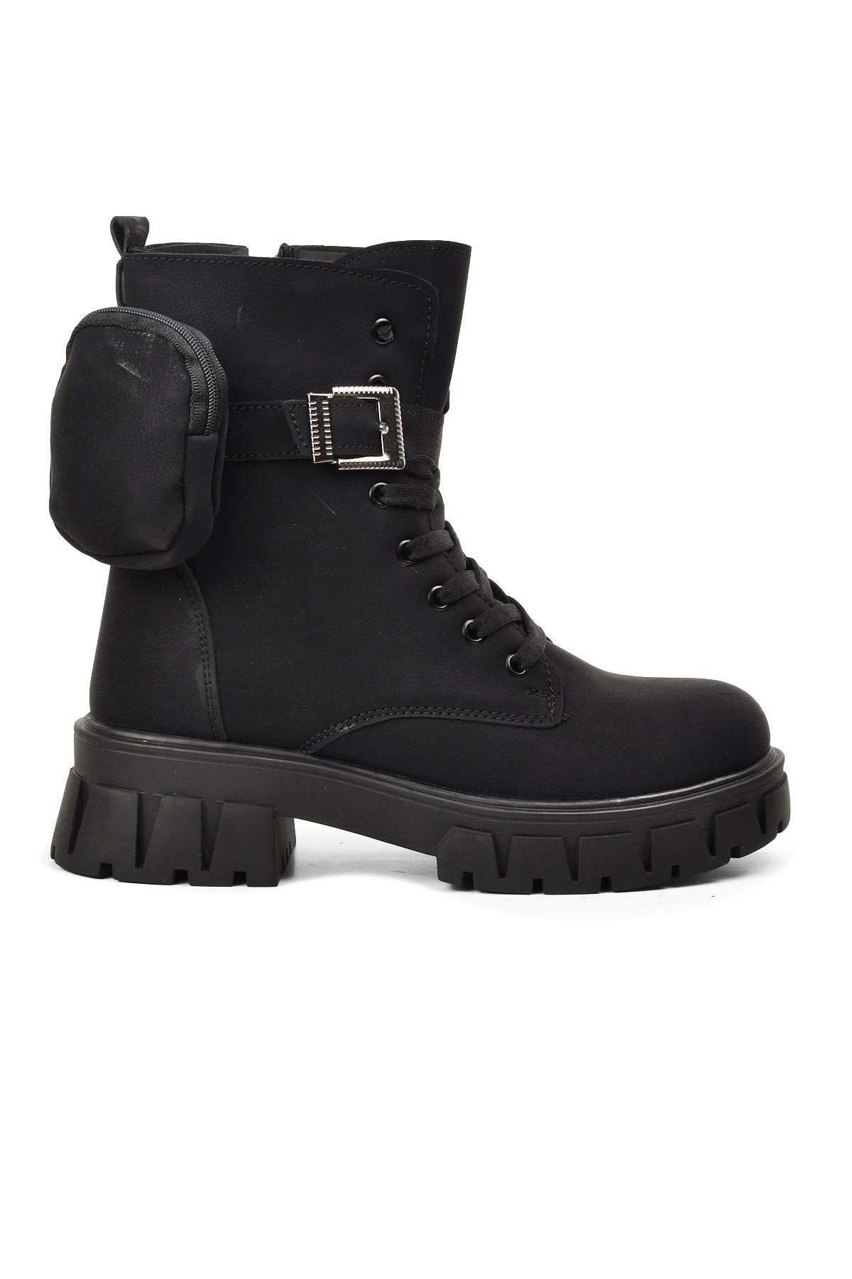 Walkway Siyah-Zümrüt Kadın Bot