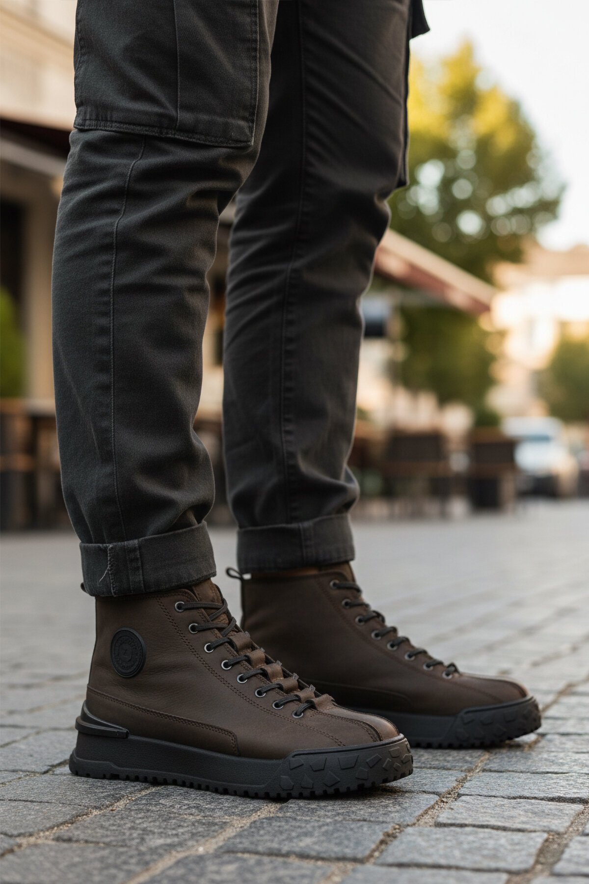 Antrasit Nubuk Hakiki Deri Erkek Bot 260014 M