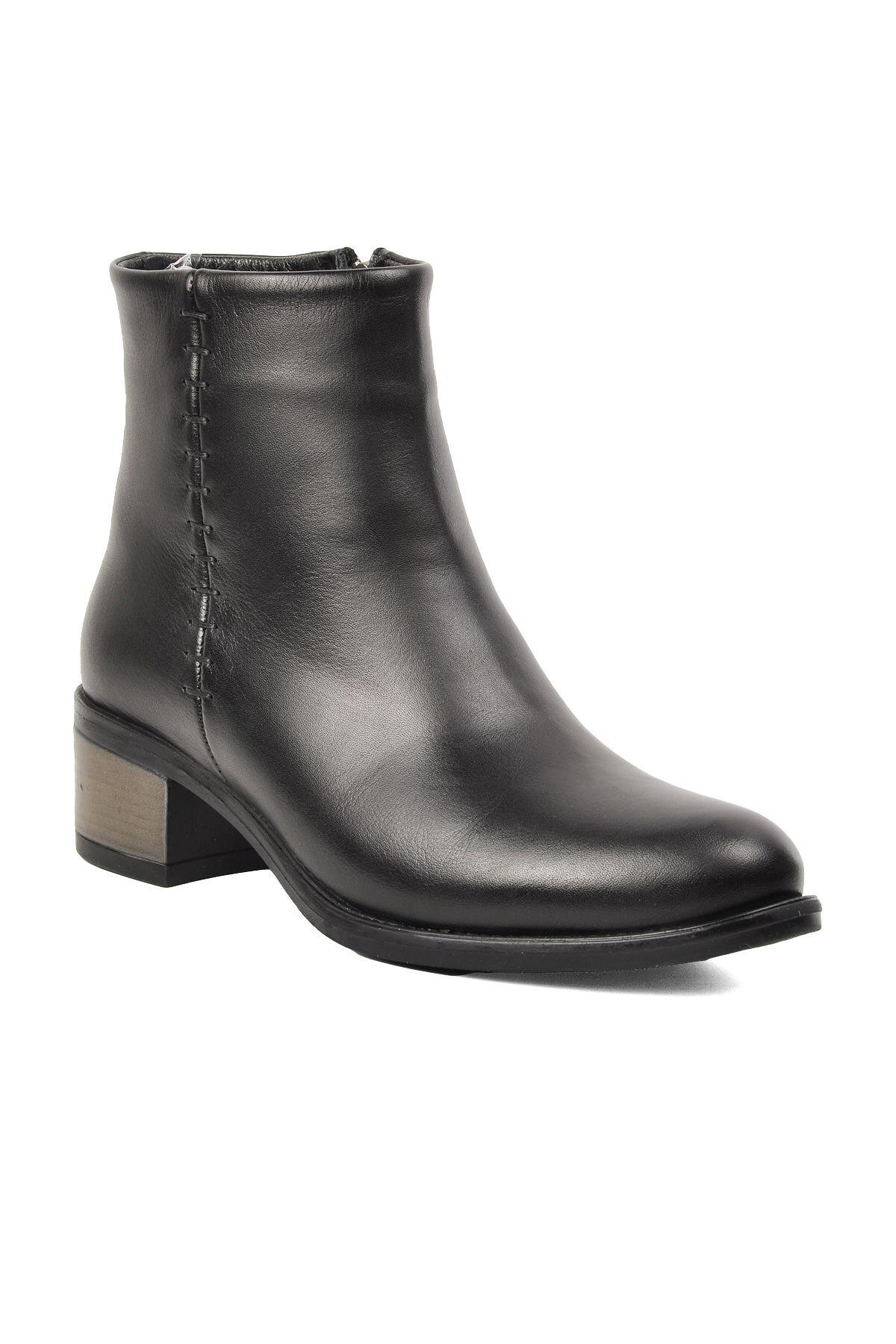 Siyah Hakiki Deri Kadın Bot