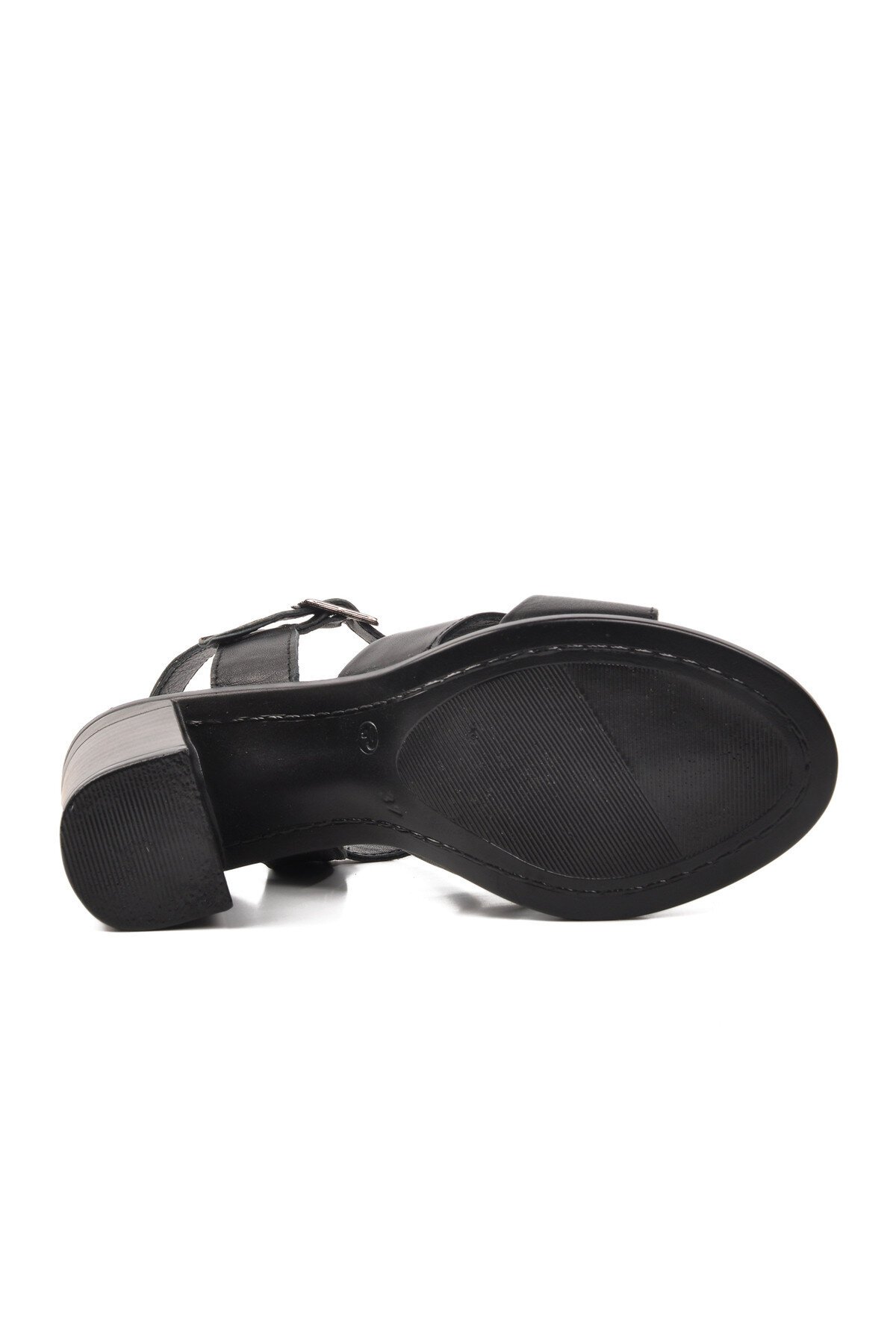 Ayakmod Siyah Kadın Topuklu Sandalet