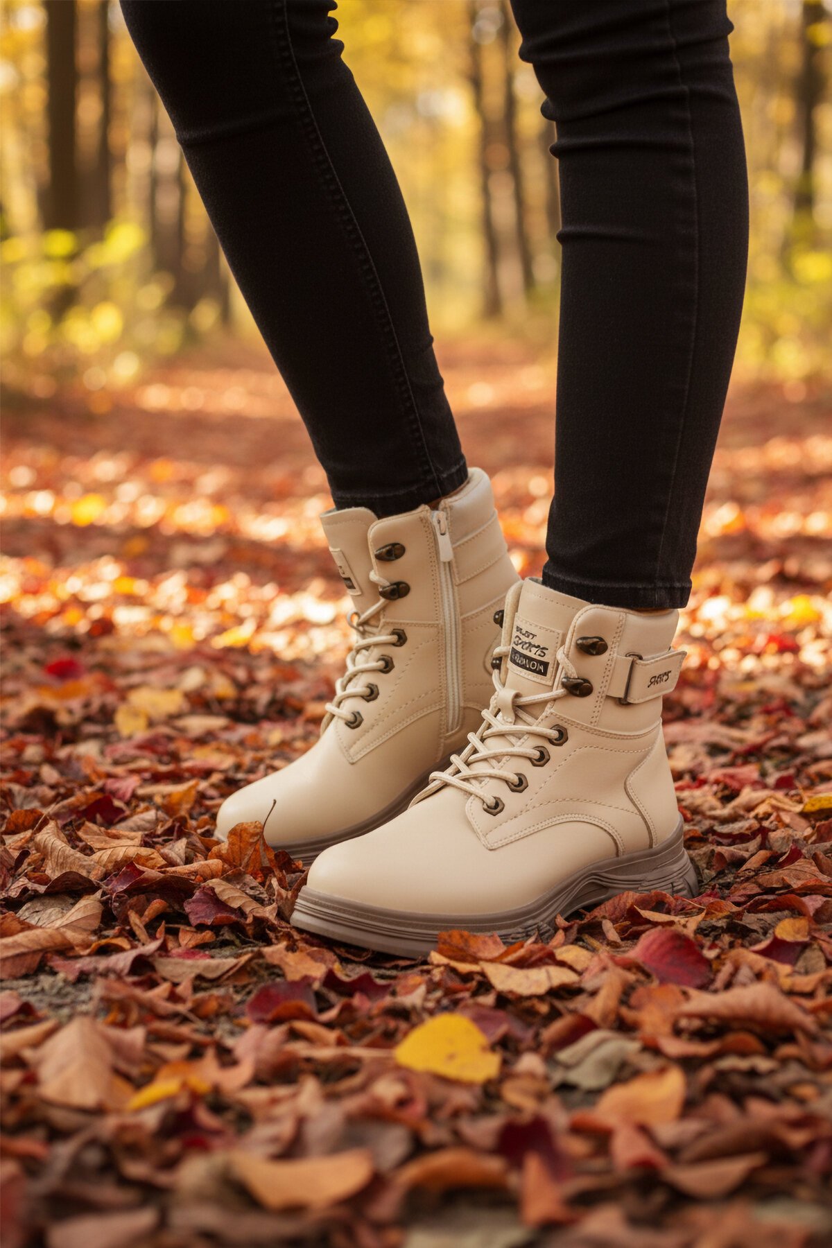 Bej-Vizon İçi Polarlı Kadın Bot 24035 Z