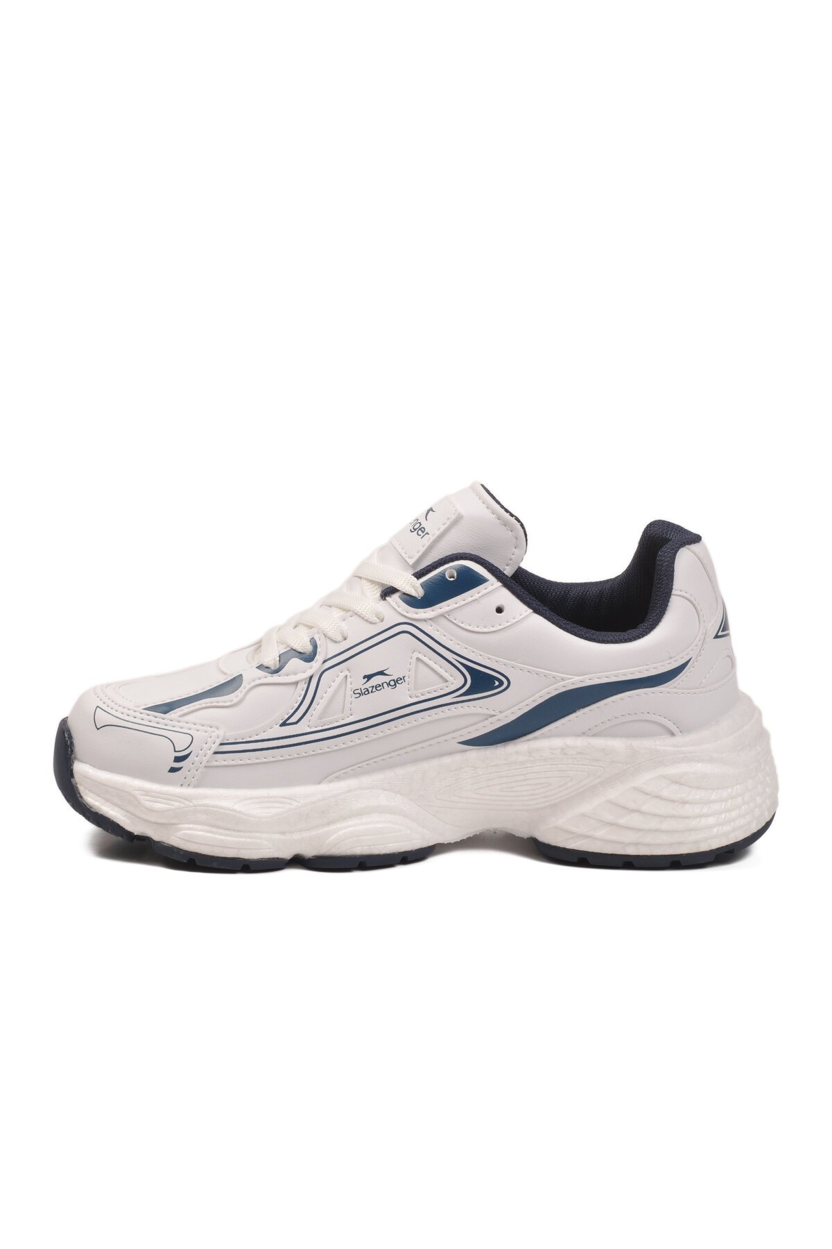 Beyaz-Lacivert Hafif Unisex Spor Ayakkabı Zafira G