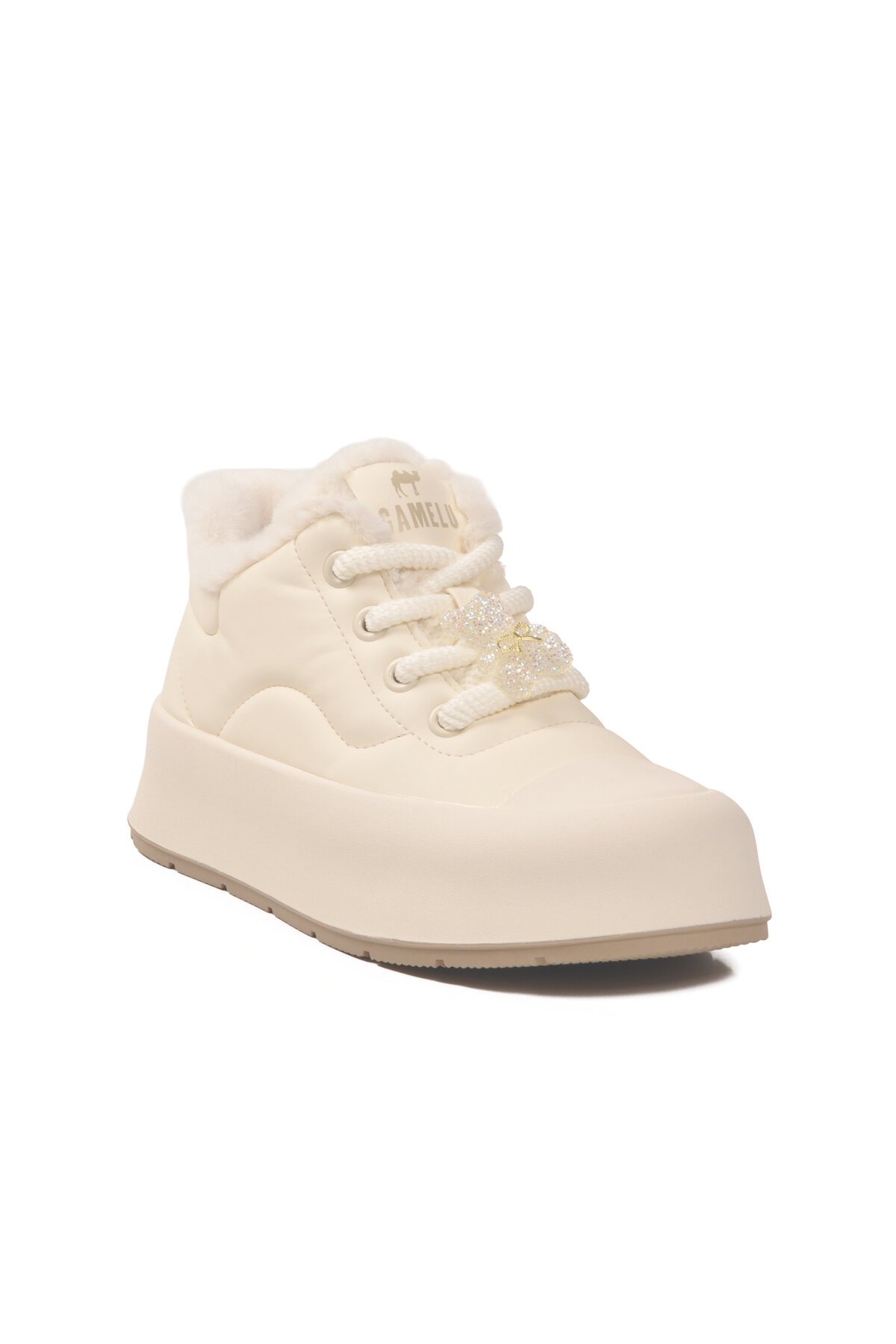 Beyaz İçi Polarlı Kadın Sneaker Chizy Z