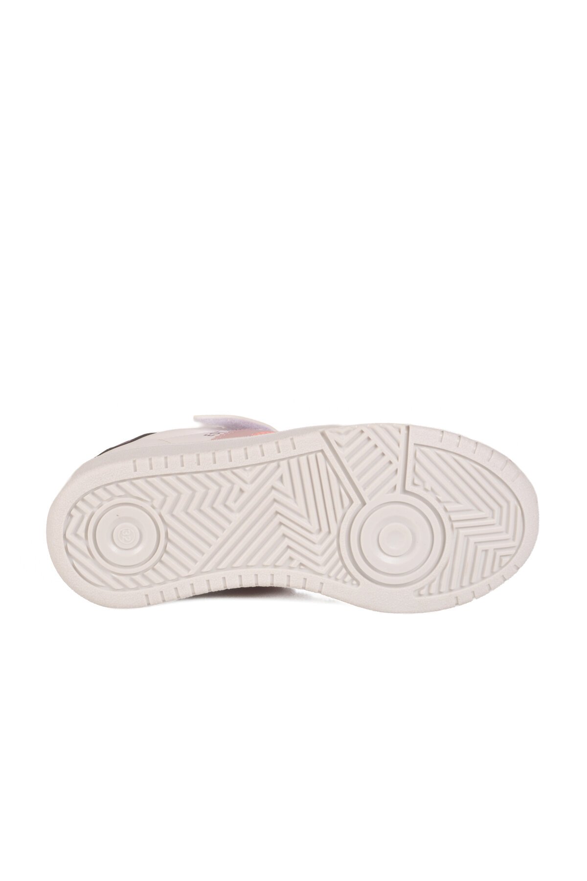 Beyaz-Pudra Hafif Cırtlı Çocuk Spor Ayakkabı Cooper F