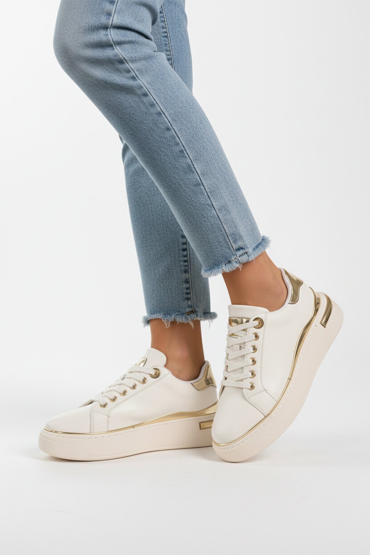 Beyaz Kadın Sneaker Lady 029 Z