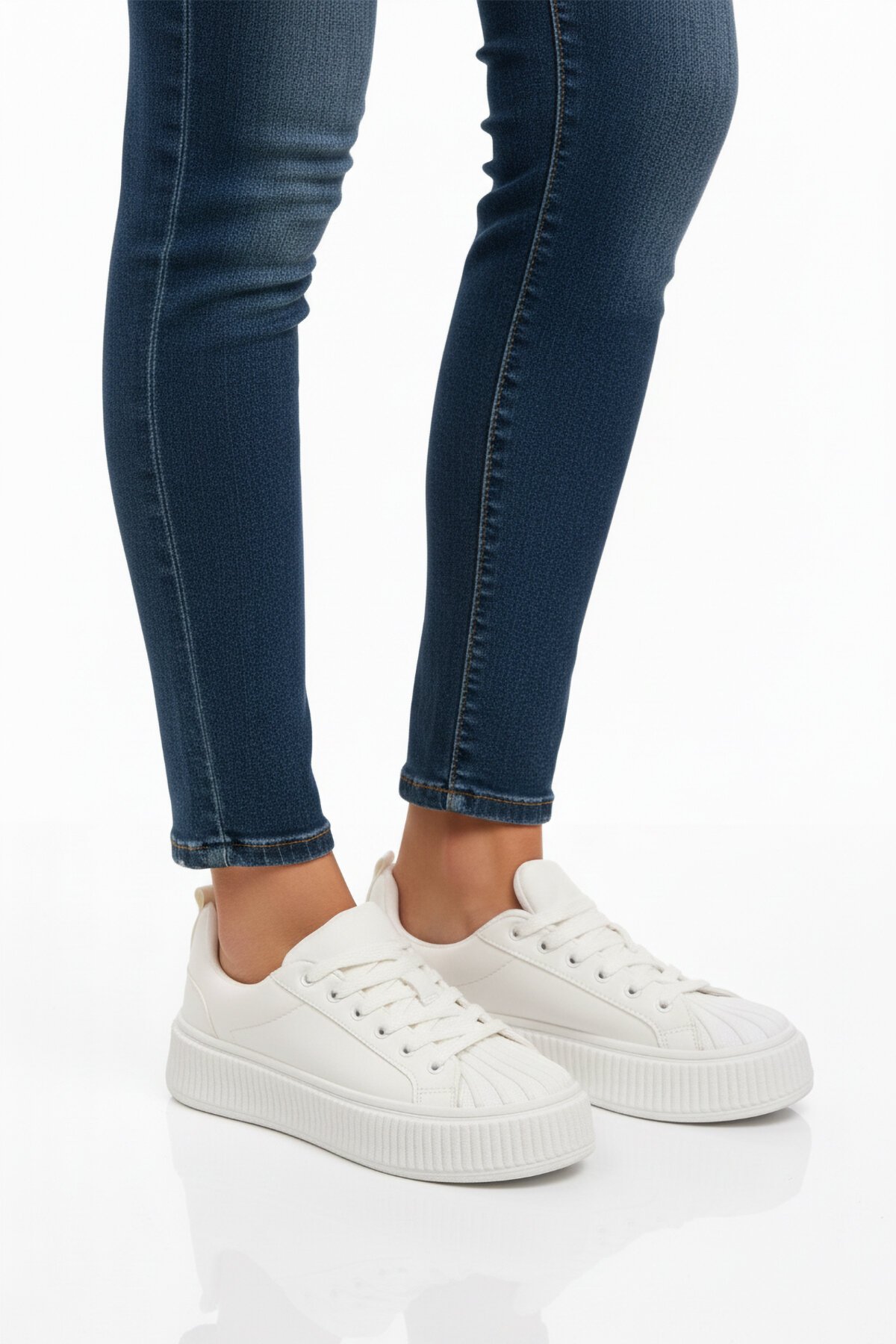 Beyaz Kadın Spor Ayakkabı Grov 410 G