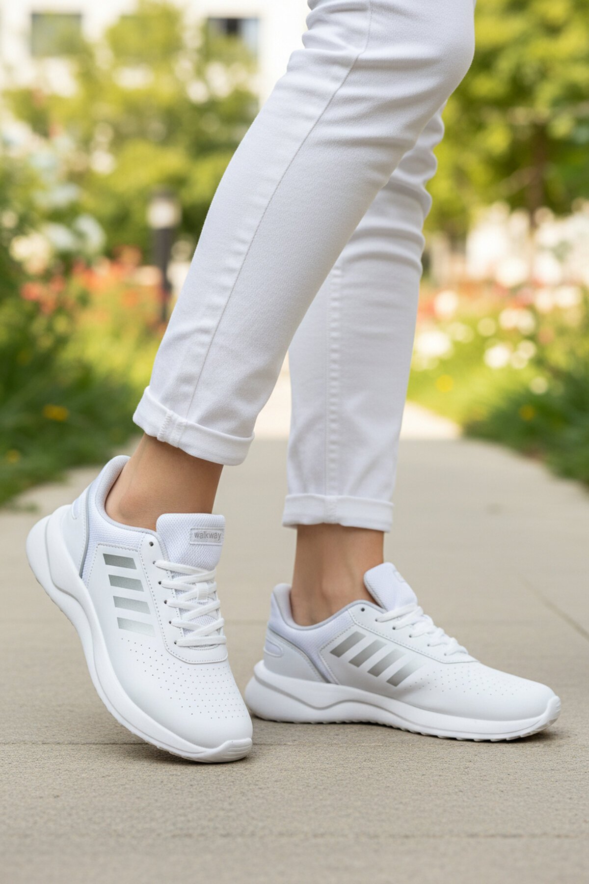 Beyaz Hafif Kadın Spor Ayakkabı Nereus G