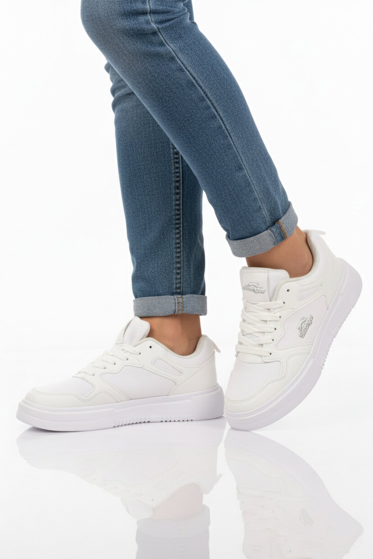 Beyaz Hafif Bağcıklı Unisex Spor Ayakkabı Energy G