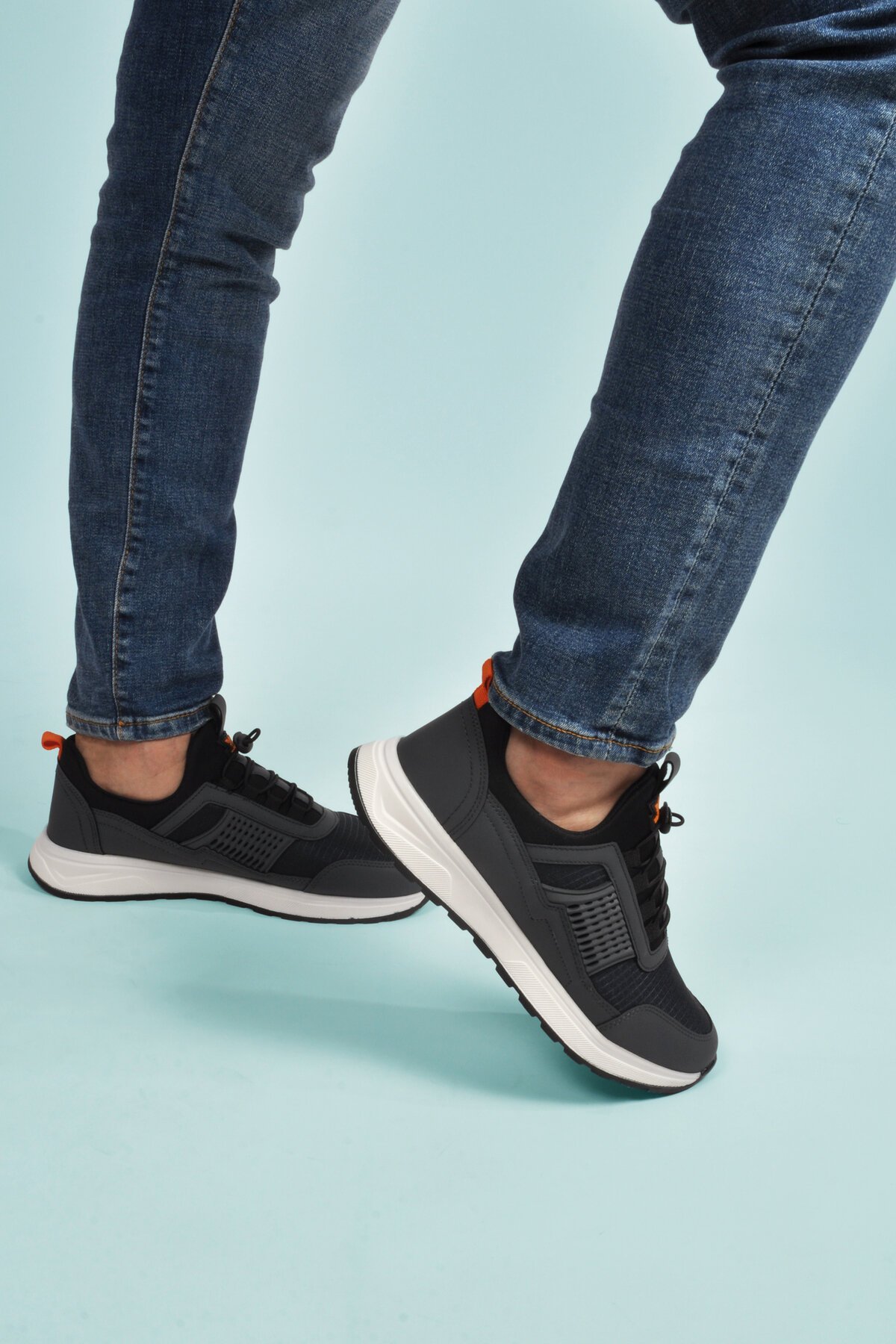 Füme Kilit Bağcıklı Hafif Erkek Spor Ayakkabı Nans 6006 M