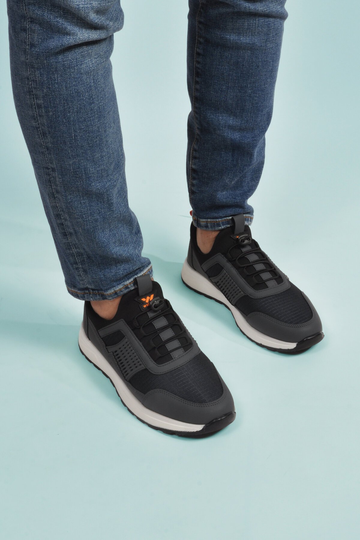 Füme Kilit Bağcıklı Hafif Erkek Spor Ayakkabı Nans 6006 M