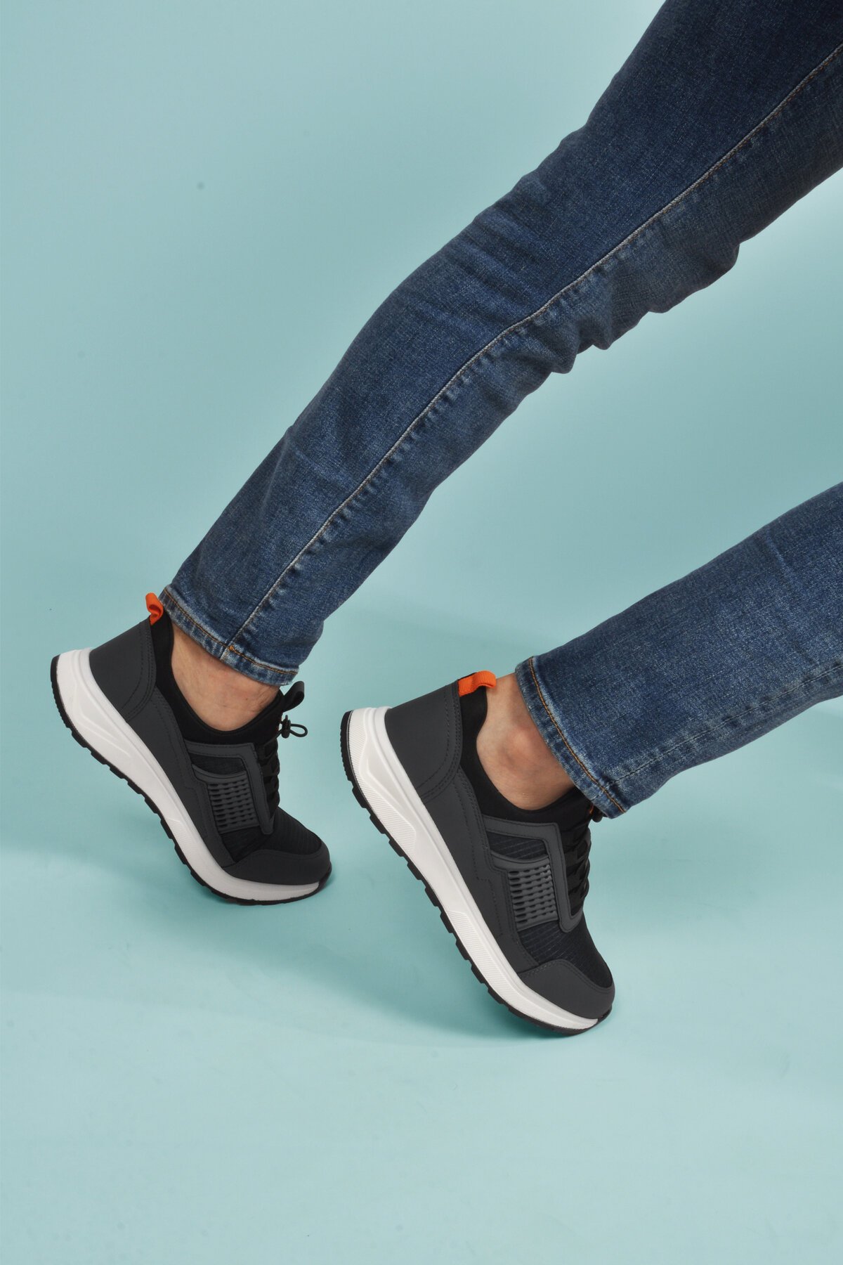 Füme Kilit Bağcıklı Hafif Erkek Spor Ayakkabı Nans 6006 M