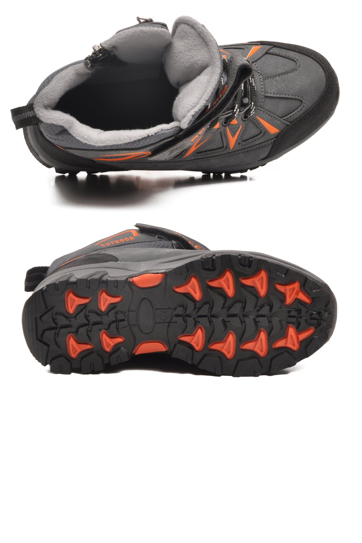 Ruffon Füme-Turuncu İçi Polarlı Çocuk Outdoor Bot 2301 F