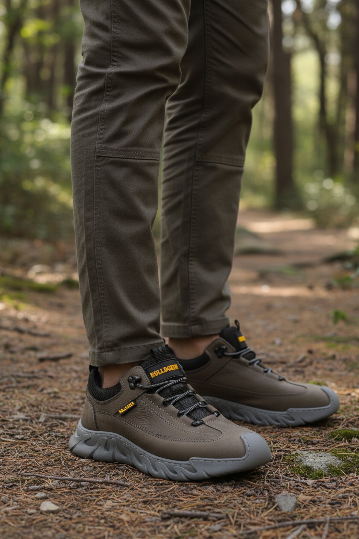 Gri Nubuk Nubuk Erkek Günlük Ayakkabı 240003 M