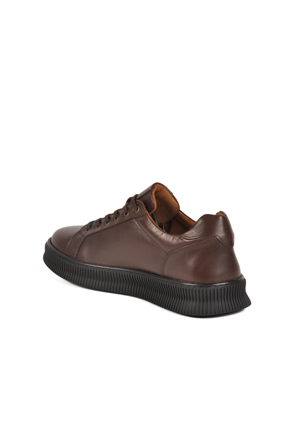 Kahve Hakiki Deri Erkek Günlük Ayakkabı 2516 M ( Büyük Numara )