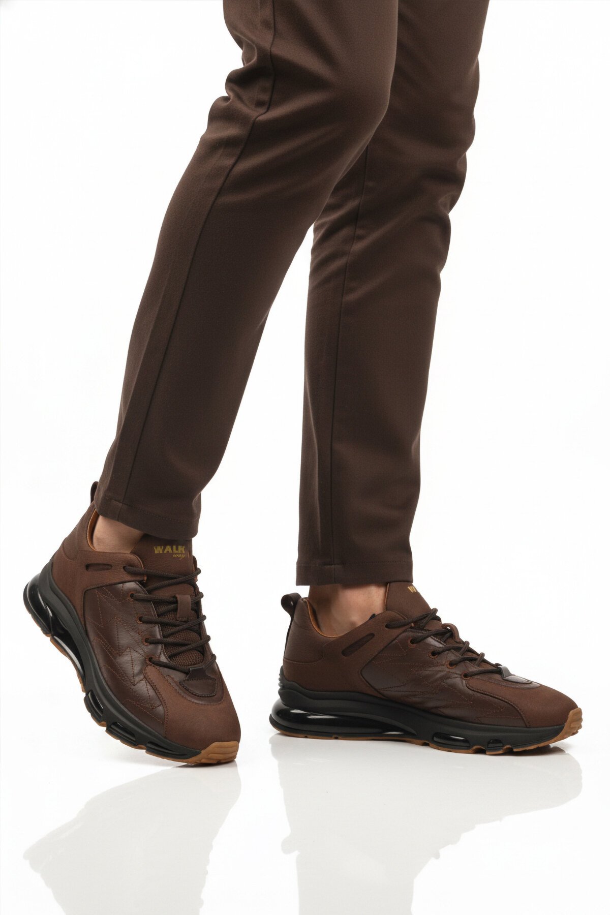 Kahve Hakiki Deri Erkek Spor Ayakkabı 2623 M