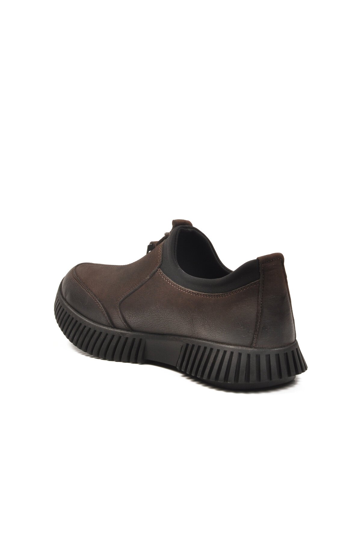 Kahve Nubuk Hakiki Deri Fermuarlı Kadın Günlük Ayakkabı 25405007K Z