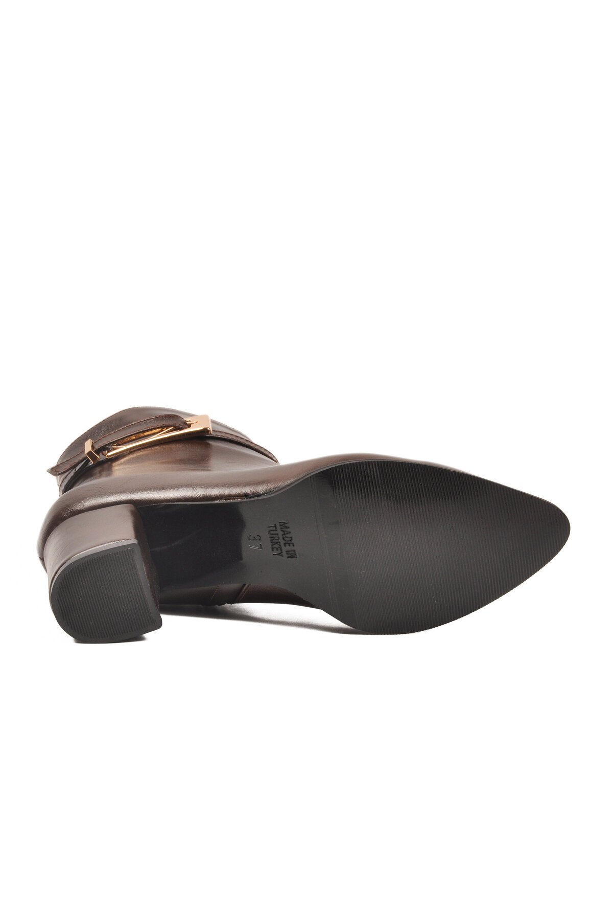 Kahve Suni Deri Kadın Bot 262327 Z (Dar Kalıp)