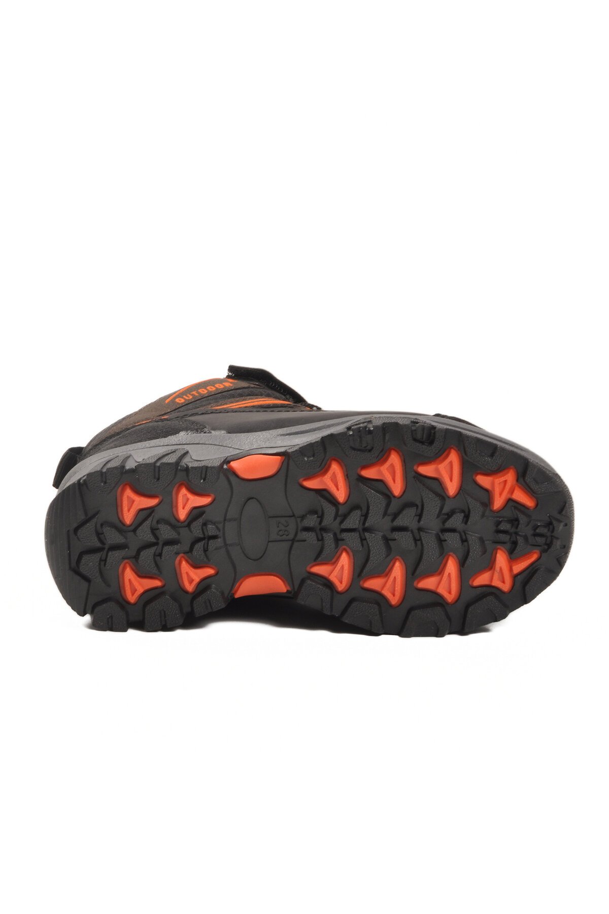 Kahve-Turuncu Fermuarlı Çocuk Outdoor Bot 2301 P