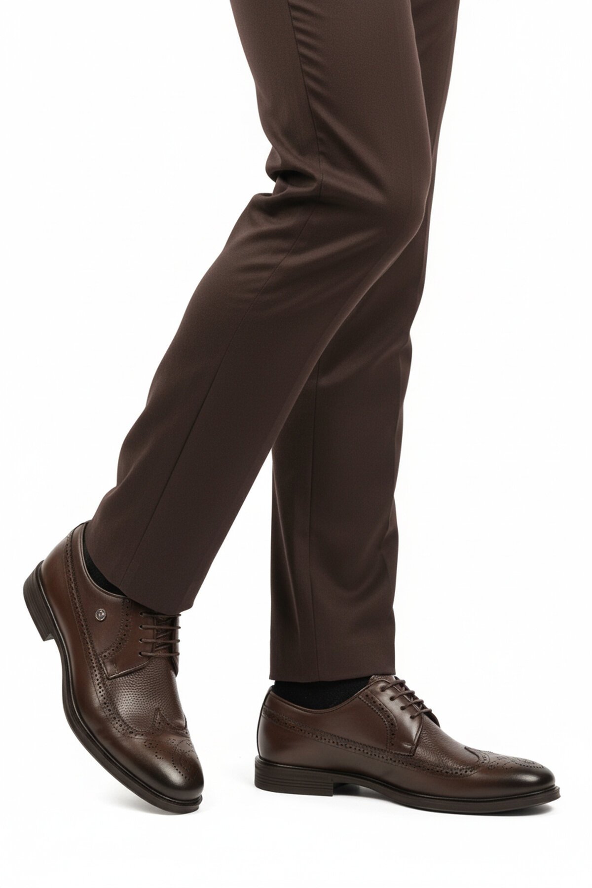 Kahverengi Hakiki Deri Erkek Klasik Ayakkabı 1571116 M