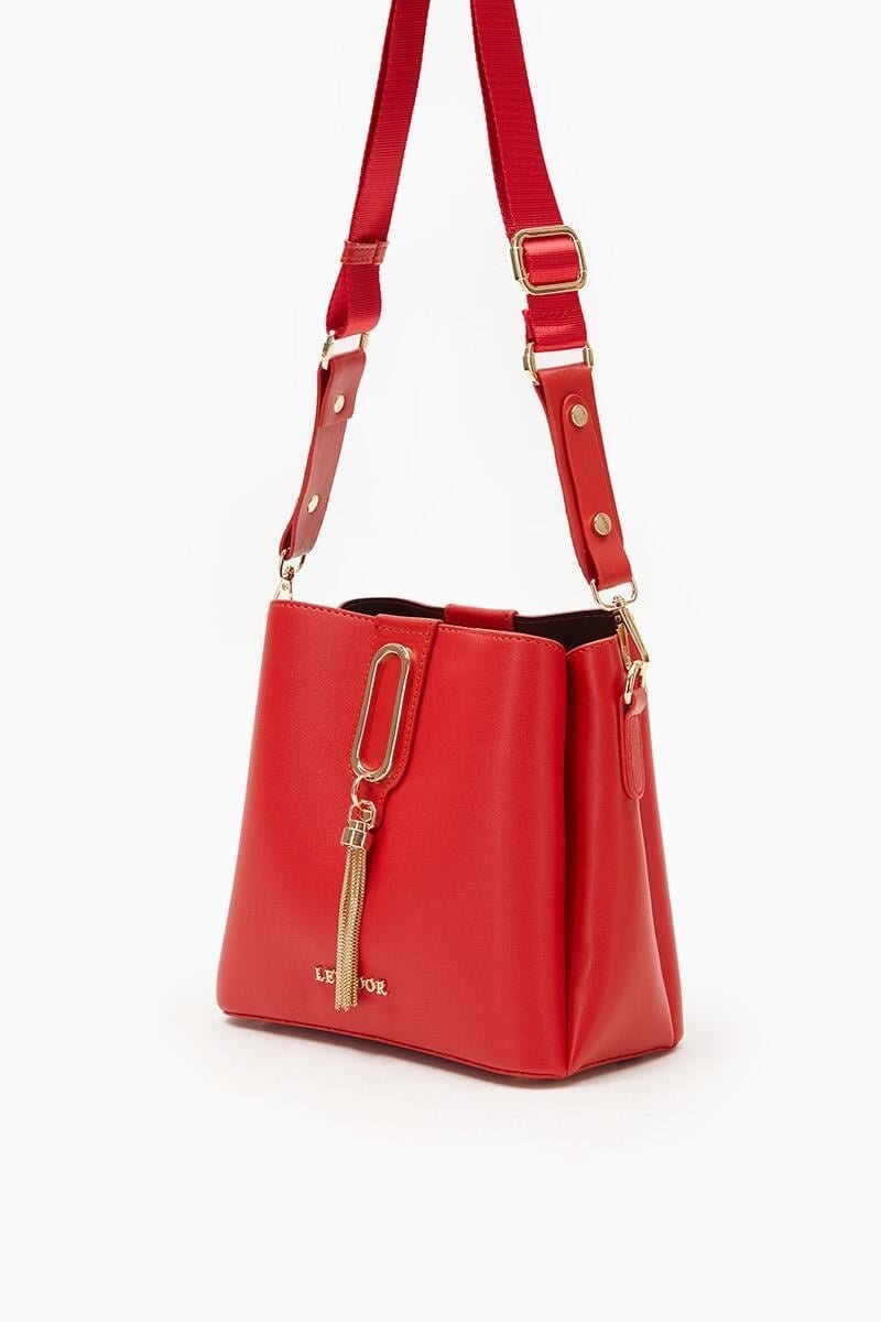Kırmızı Kadın Omuz Çantası Levidor 930126