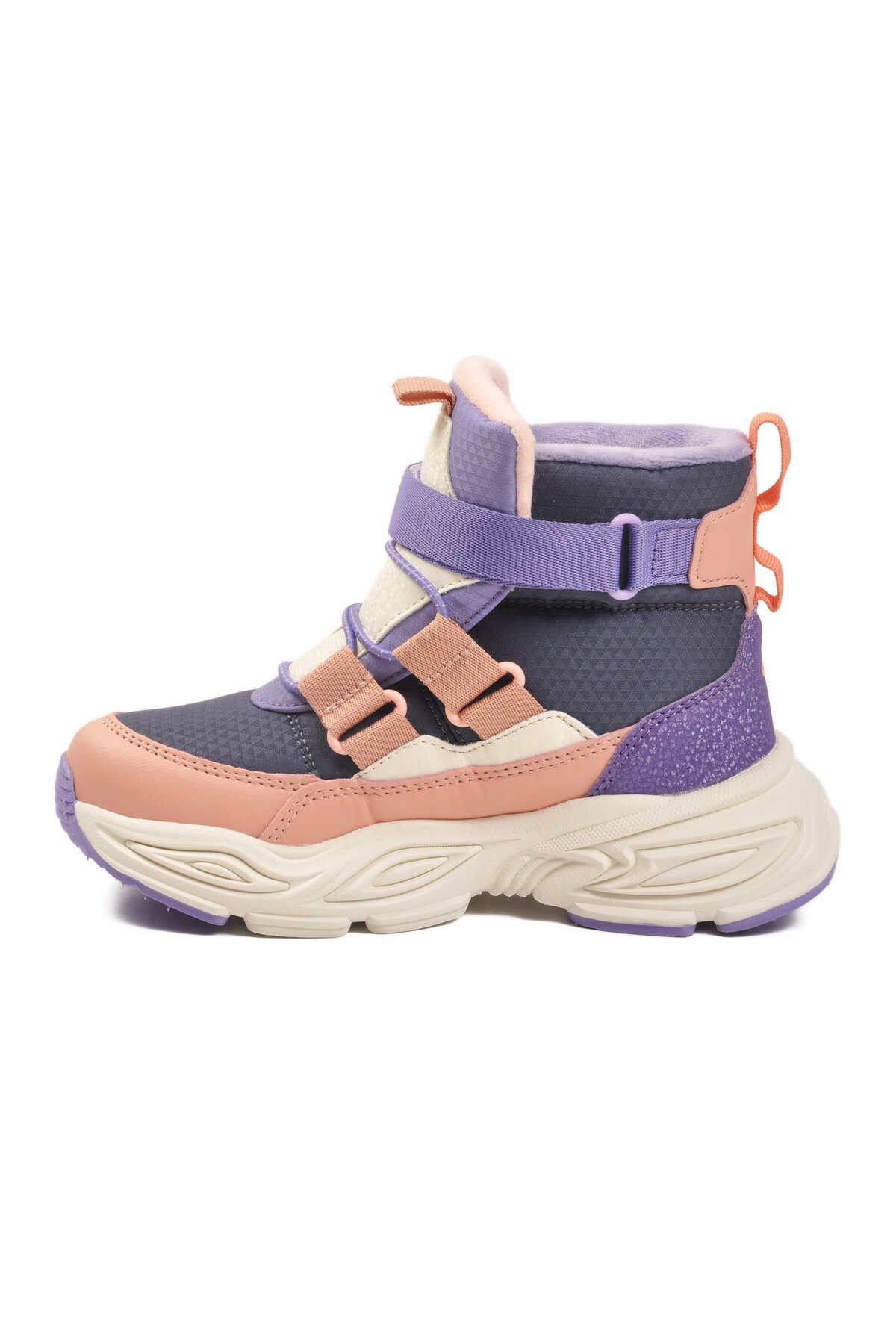 Mor-Pudra İçi Polarlı Bilek Boy Çocuk Bot 2087 F