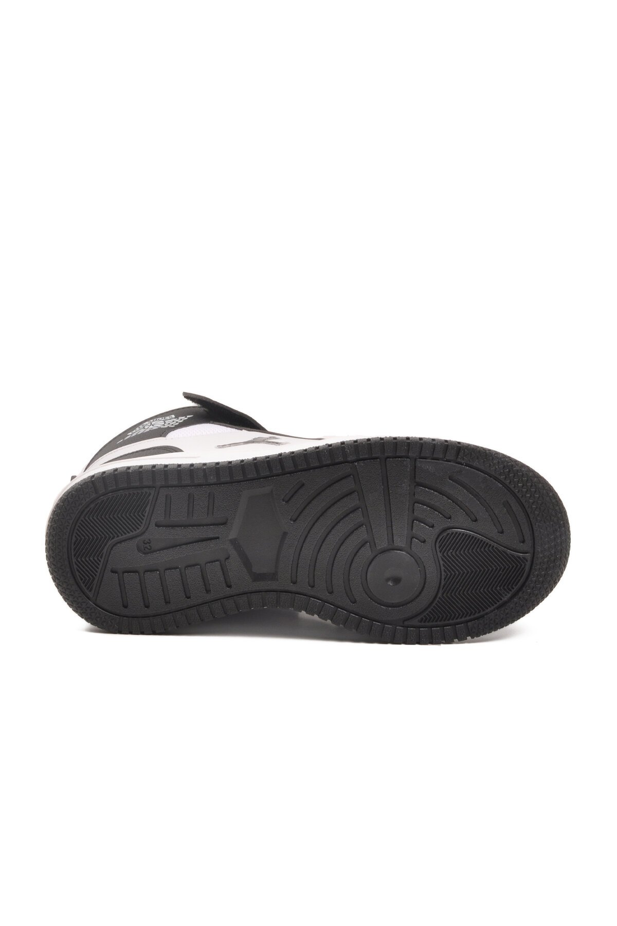 Siyah-Beyaz Çocuk Spor Ayakkabı Haykat Uzun F