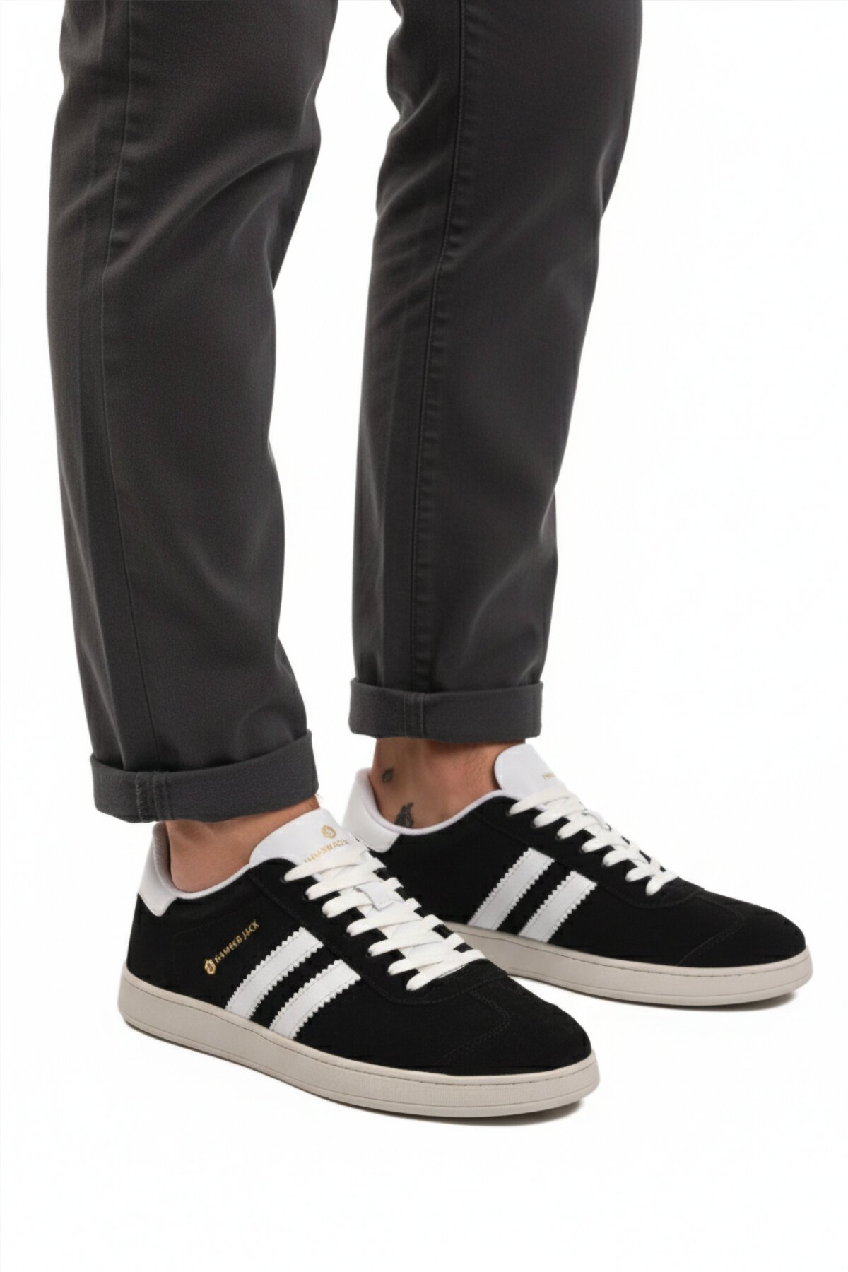 Siyah-Beyaz Hafif Erkek Spor Ayakkabı 102 24155 Kamiq M