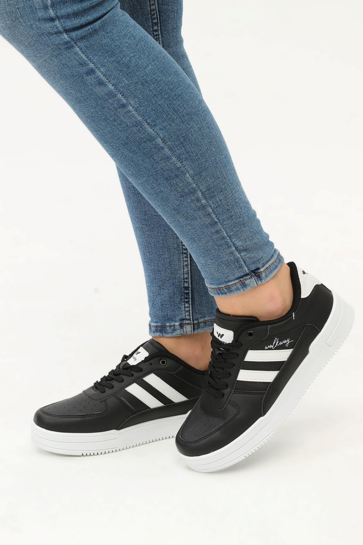 Siyah-Beyaz Unisex Spor Ayakkabı