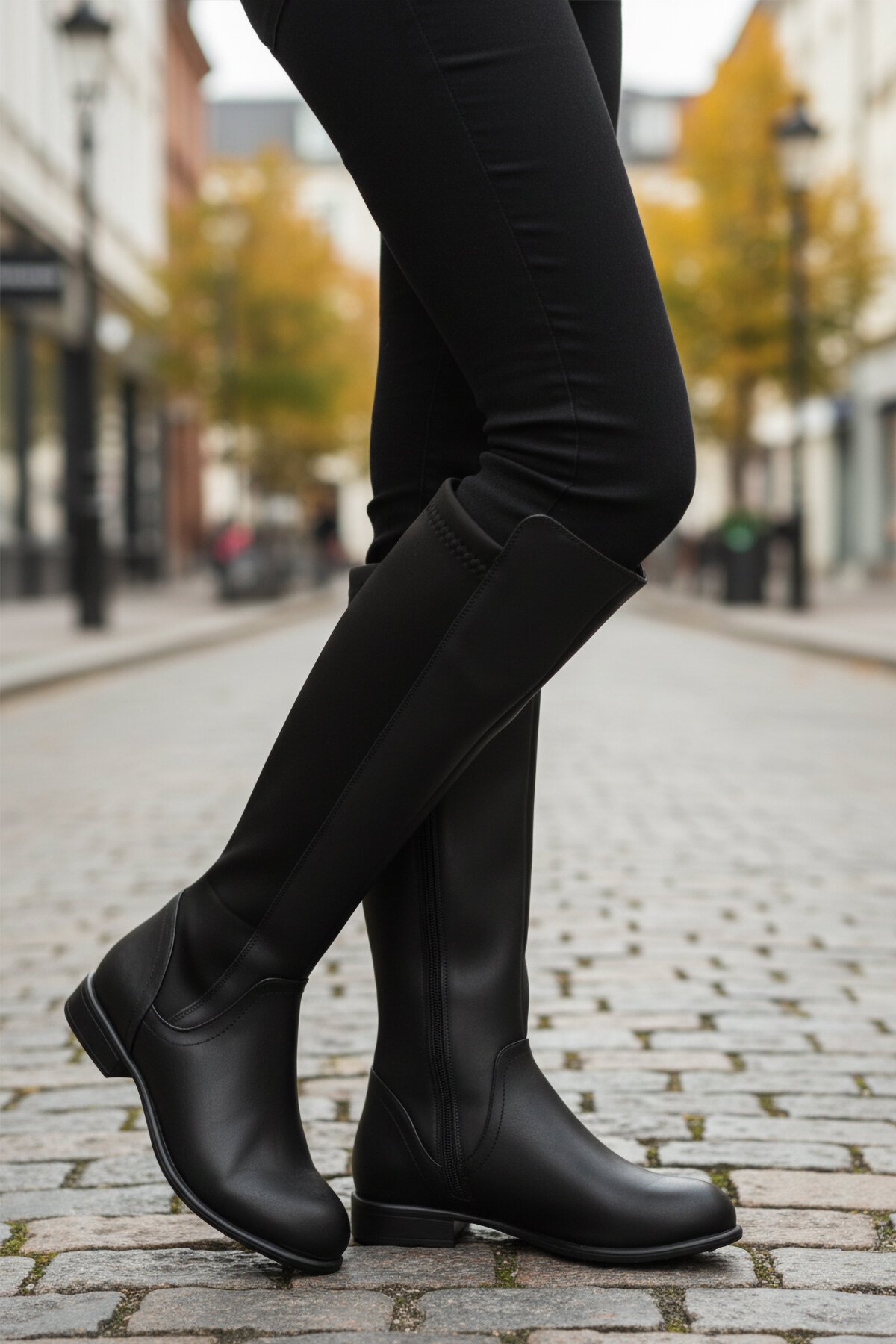 Siyah Cilt İçi Polarlı Kadın Çizme 409179 Z