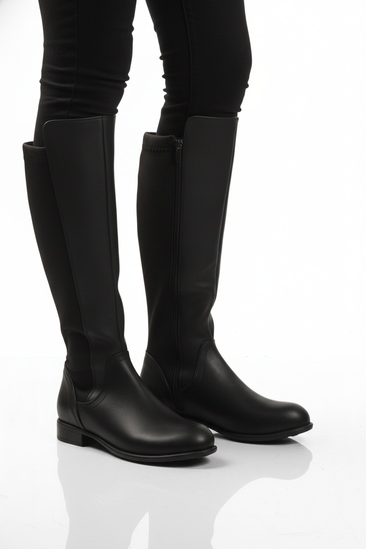 Siyah Cilt İçi Polarlı Kadın Çizme 409179 Z
