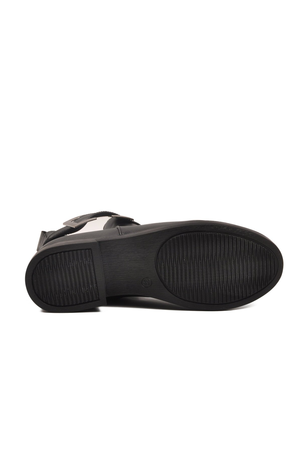 Siyah Cilt Fermuarlı Kadın Bot 209144 Z